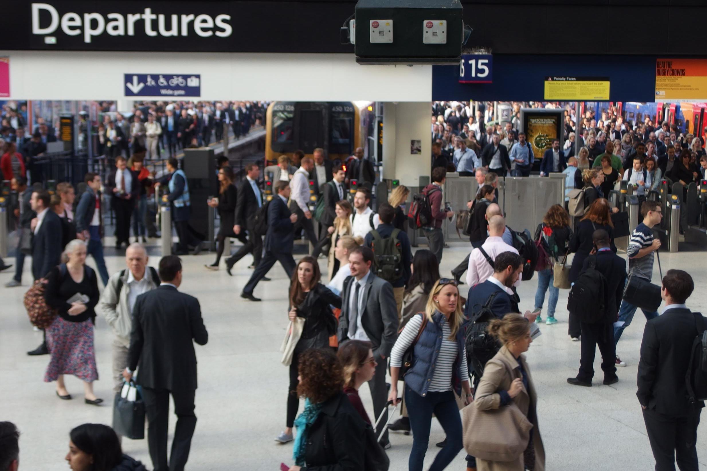 London Waterloo, where South Western Railway left us shivering