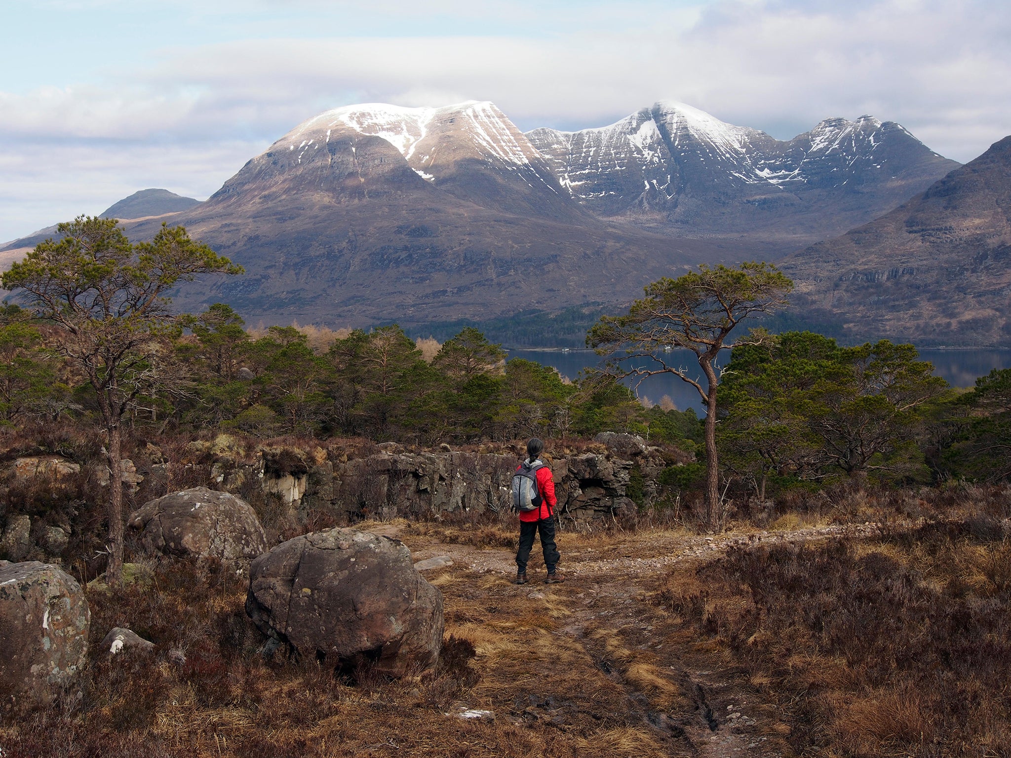 Beinn Alligin rises above Loch Torridon