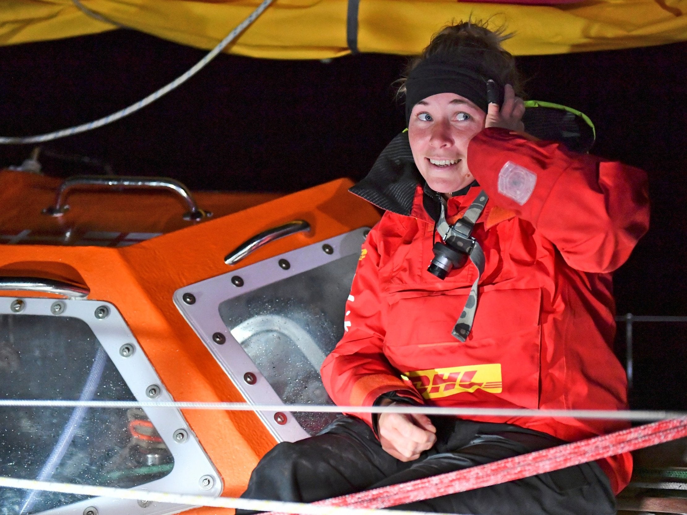 Susie Goodall arrives at Hobart, Australia, in October