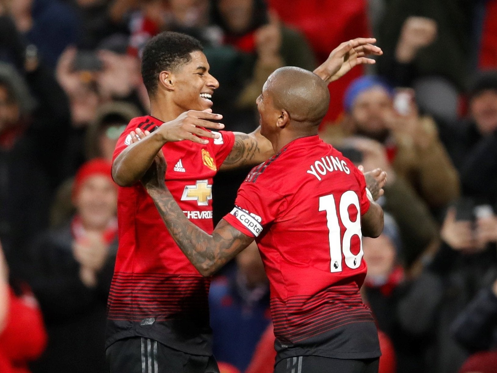 Marcus Rashford added United's fourth and final goal