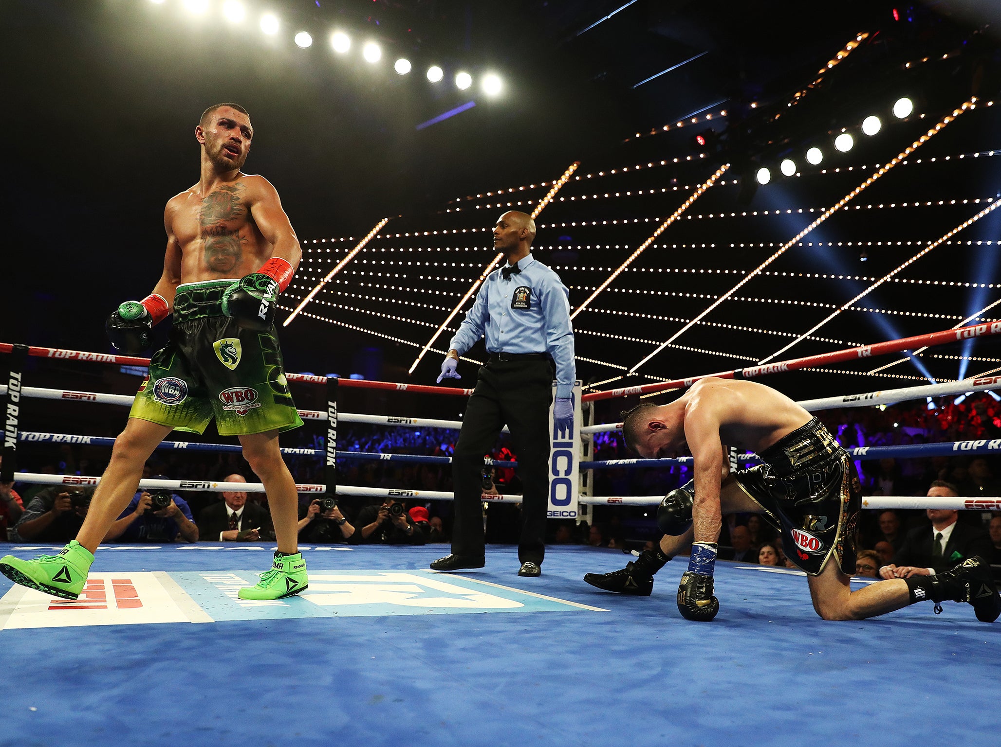 The Ukrainian made light work of the defending WBO champion