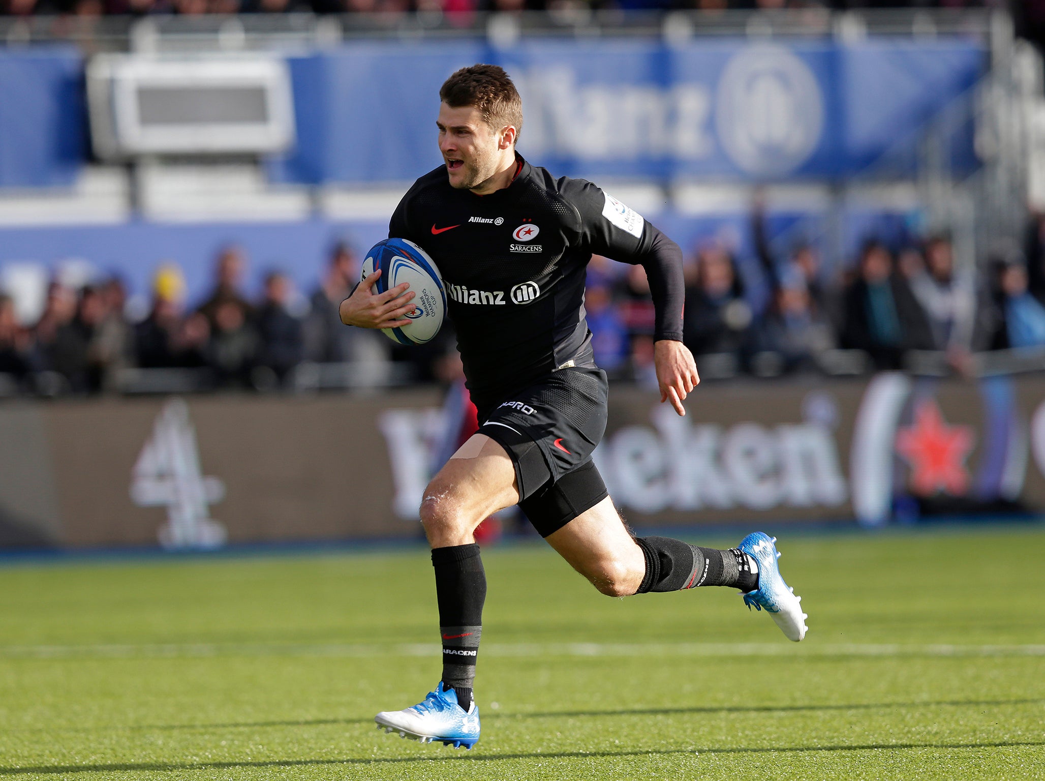 Saracens scored seven tries in an emphatic victory over Cardiff