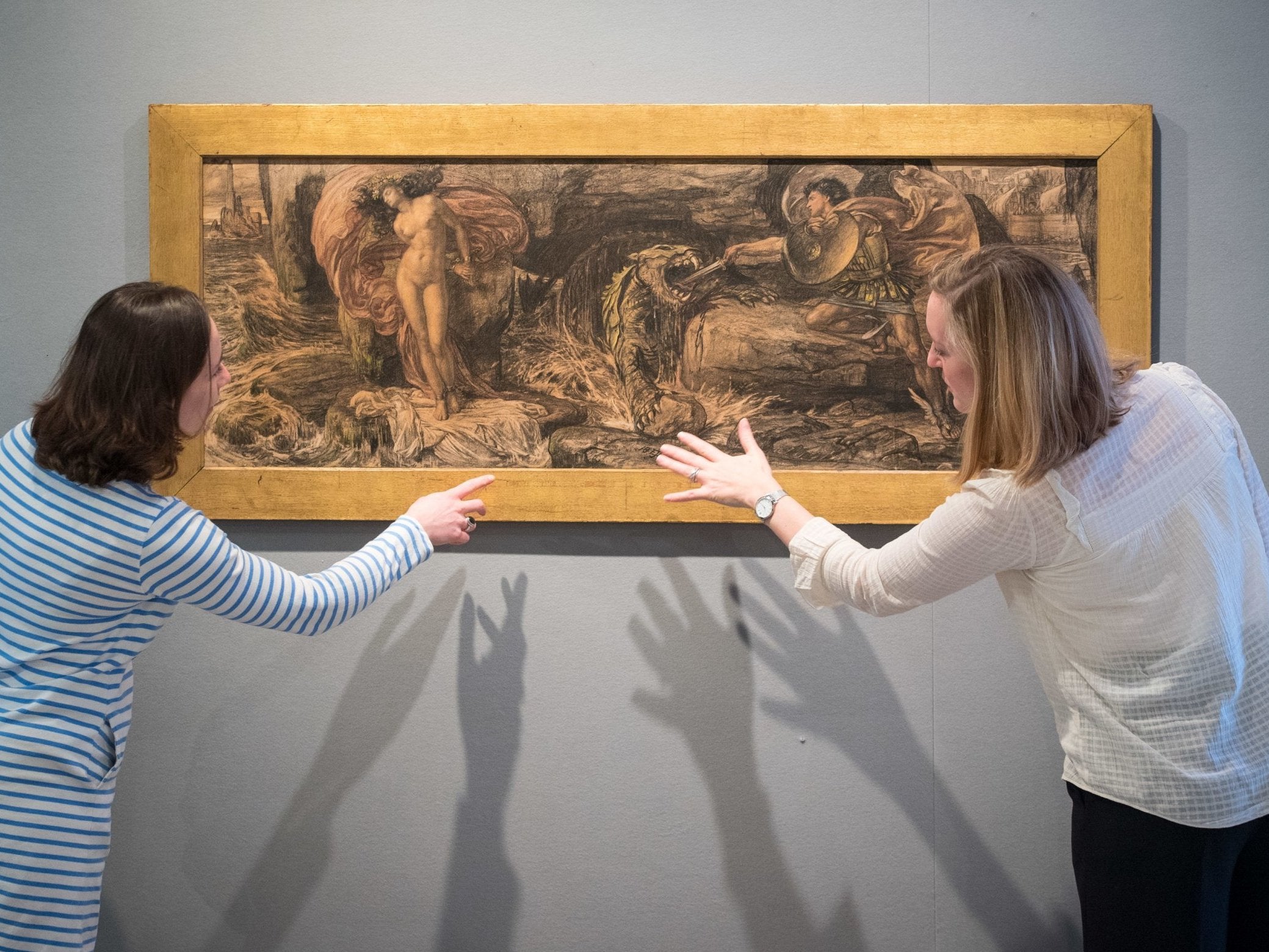 Art on show at Christie's saleroom in central London