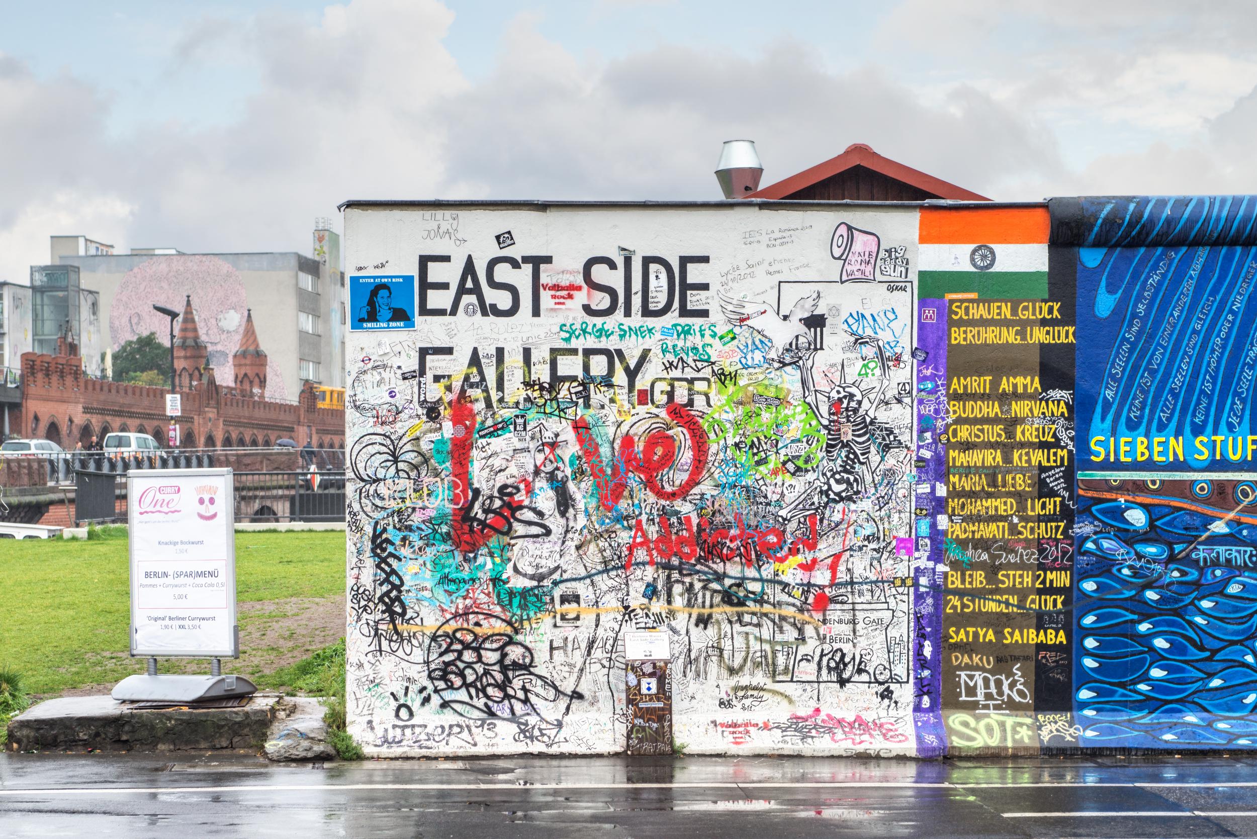 The beginning of Berlin’s East Side Gallery