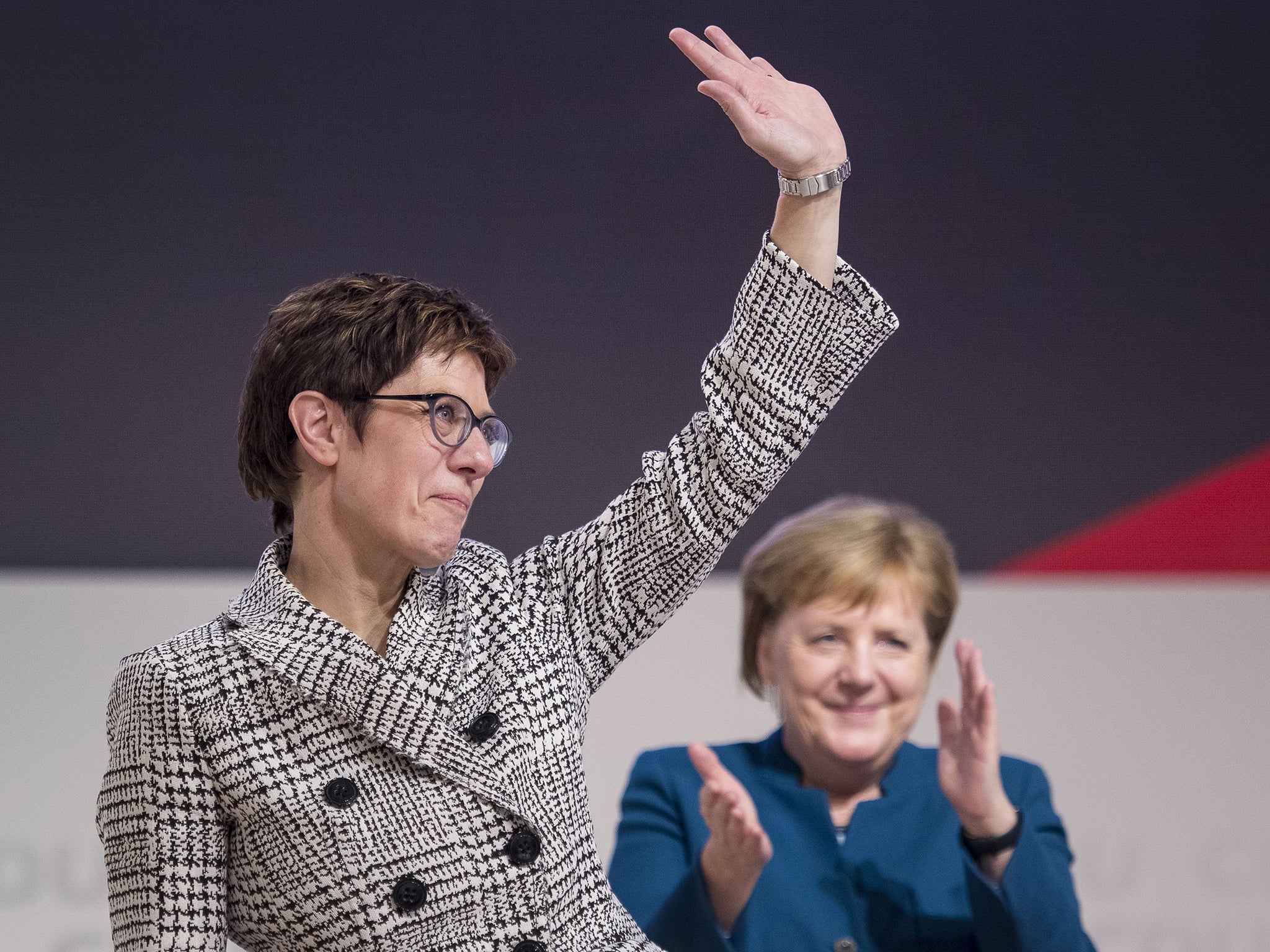 Annegret Kramp-Karrenbauer is elected as the head of the German CDU party