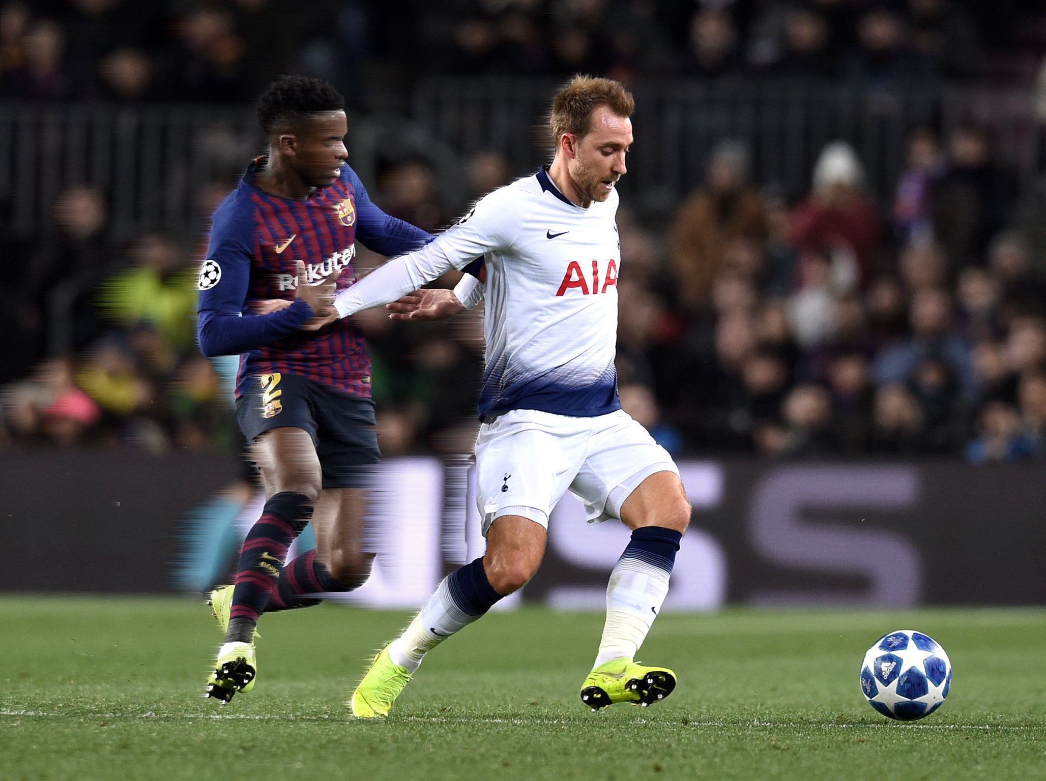Christian Eriksen was a constant blur of movement