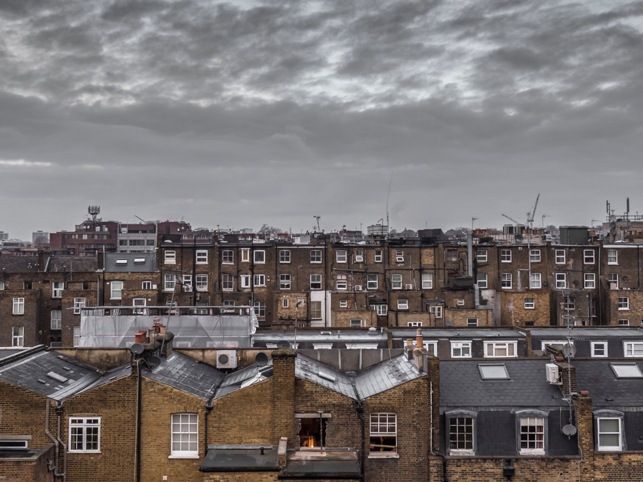 Steely skies: in England we are allowed to be miserable. Nobody minds