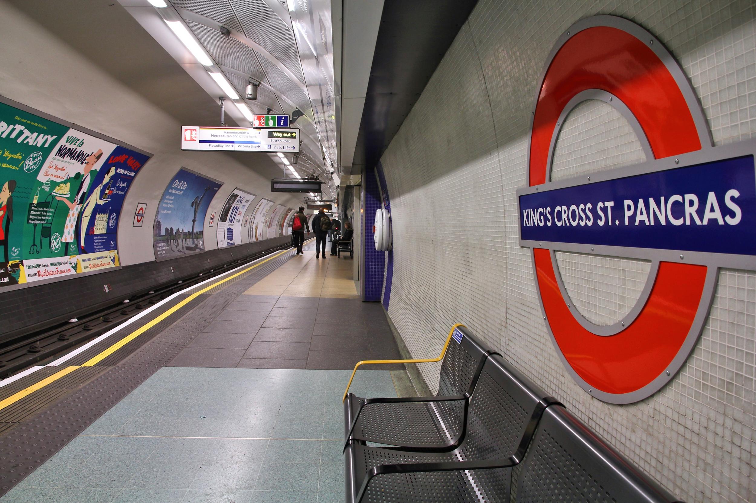 File image of King's Cross St Pancras underground station.