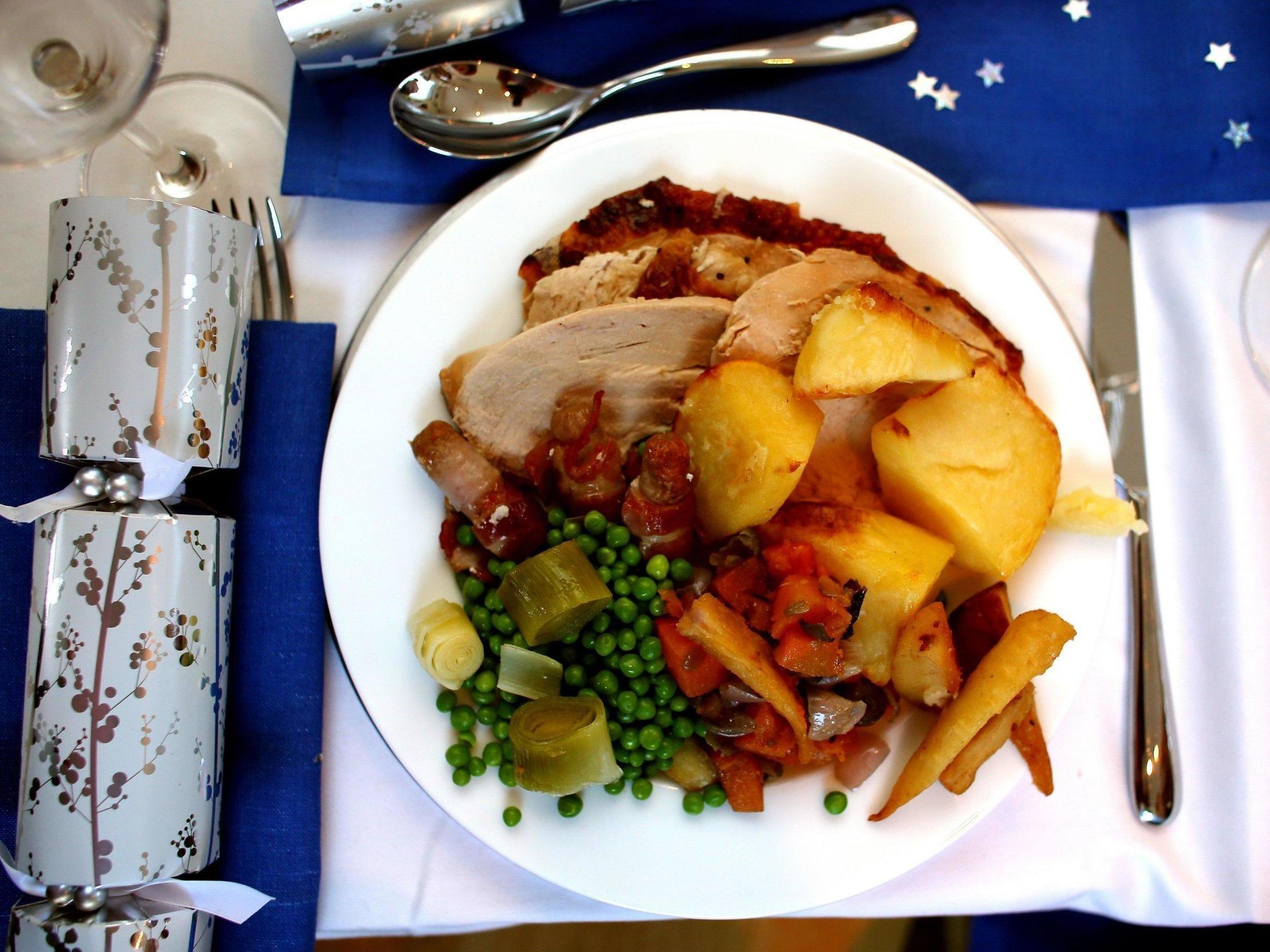 The study claims that family members will also squabble over the time at which to eat Christmas dinner