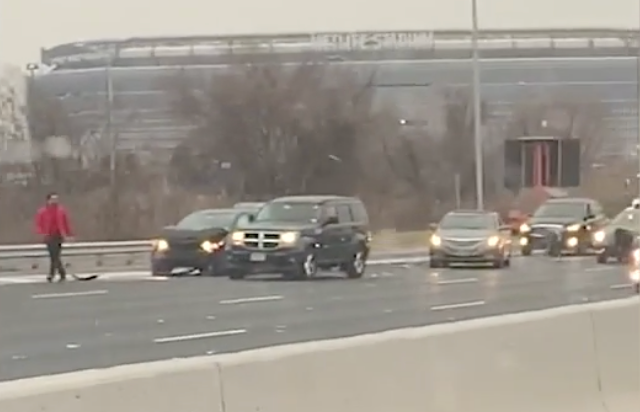 An armoured truck spilled cash onto a New Jersey highway on Thursday morning.