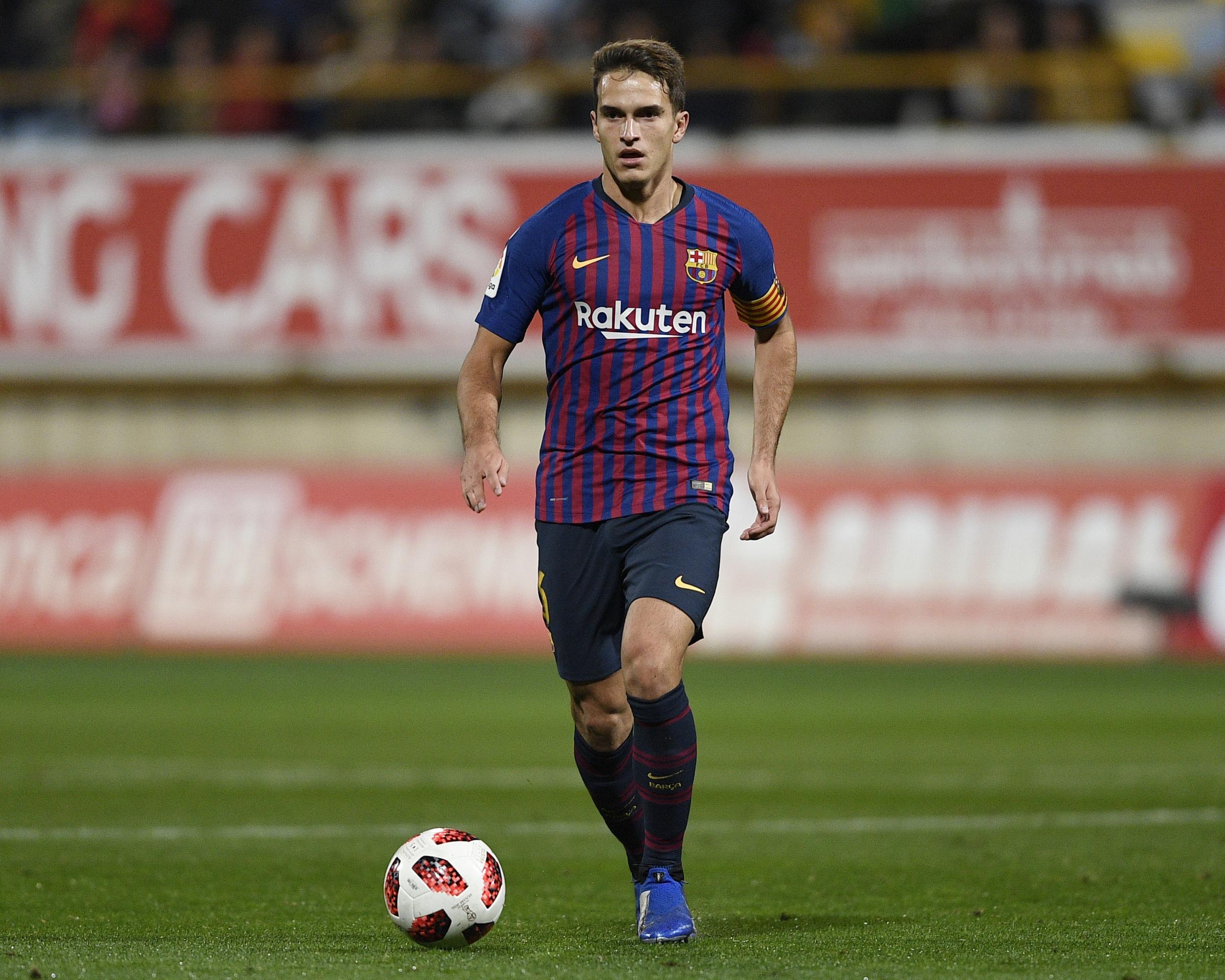 Denis Suarez in rare action for Barca