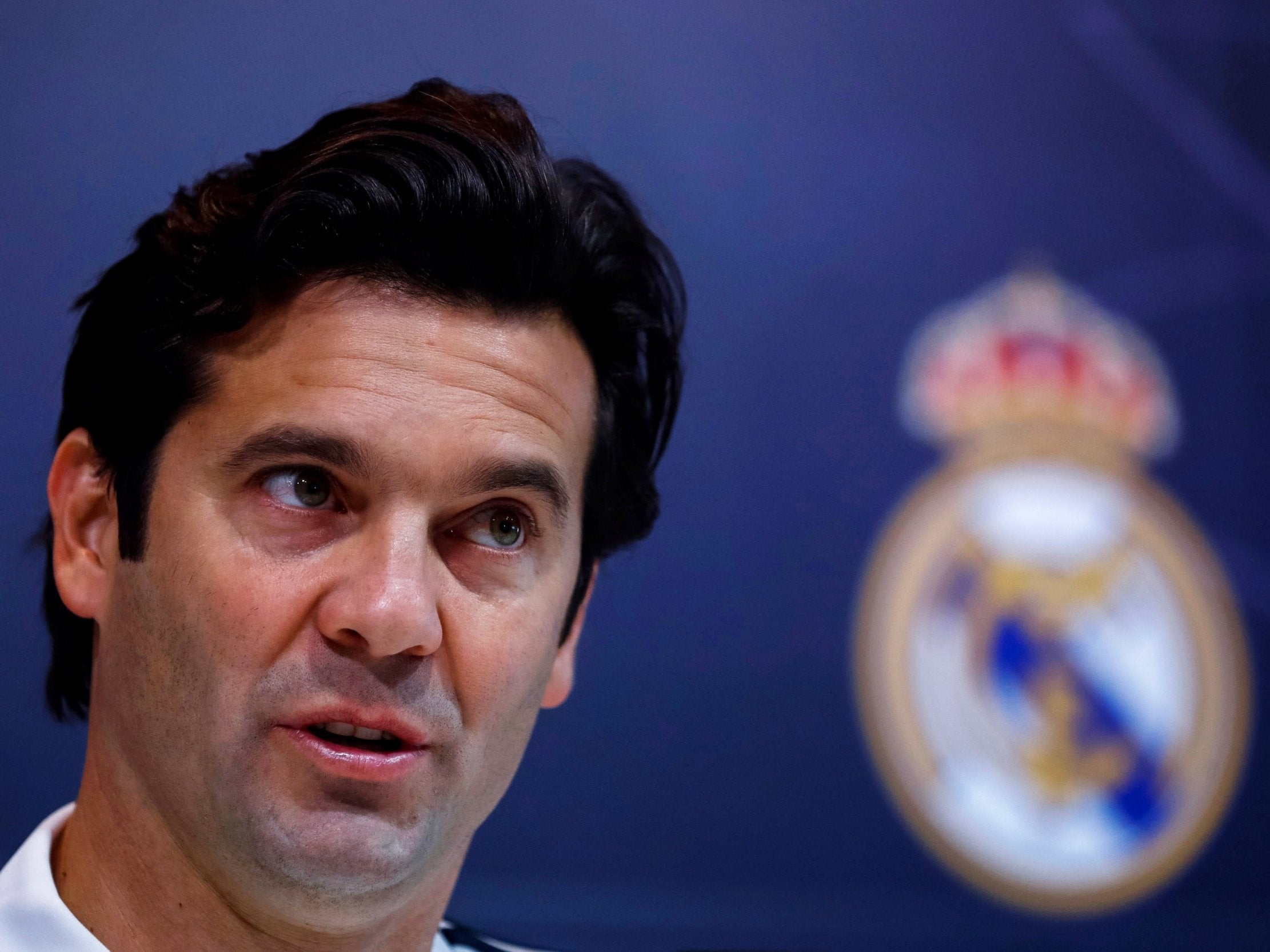 Real Madrid's Argentinian head coach Santiago Solari