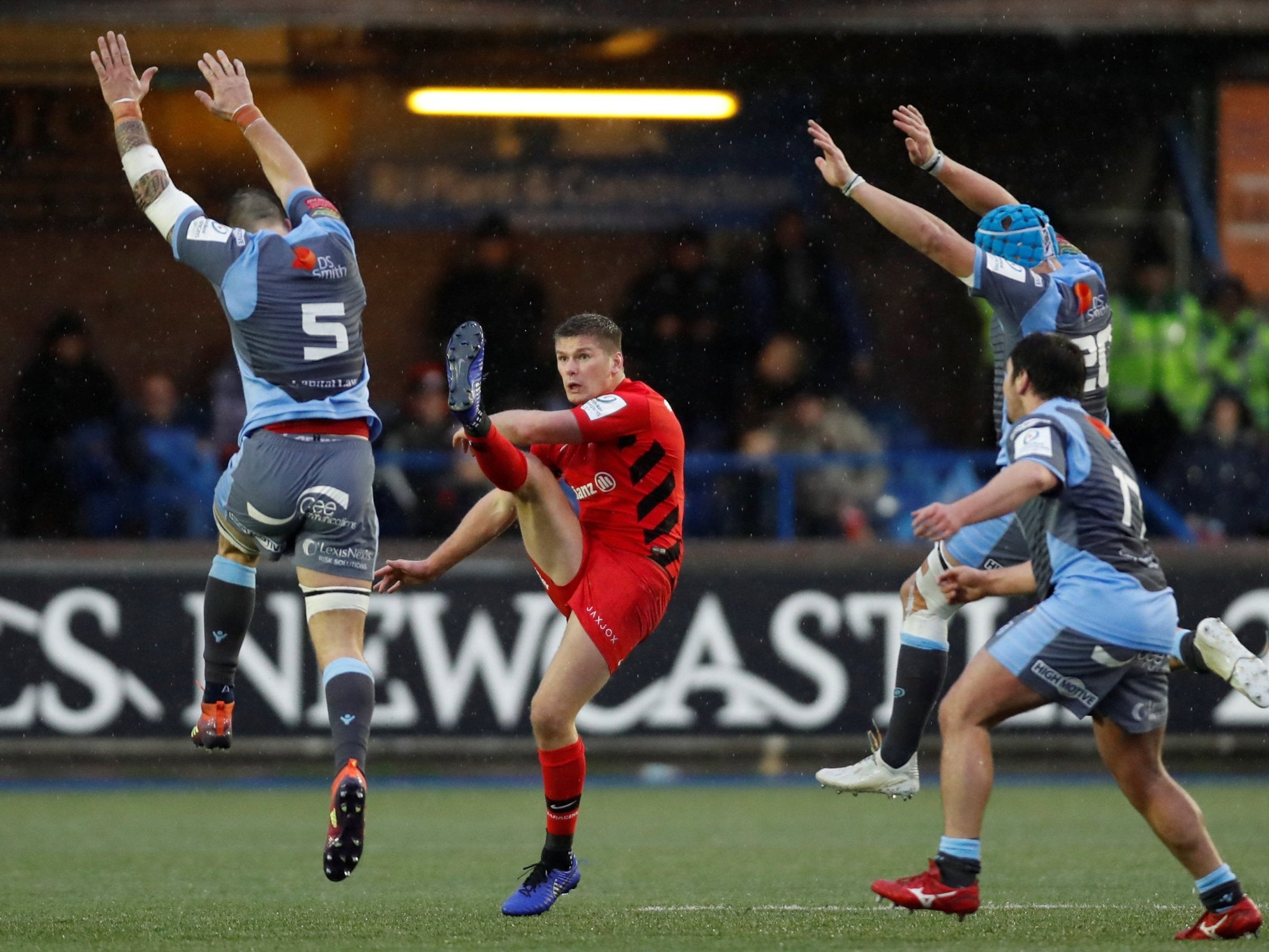 Owen Farrell was crucial to Saracens’ victory in Cardiff