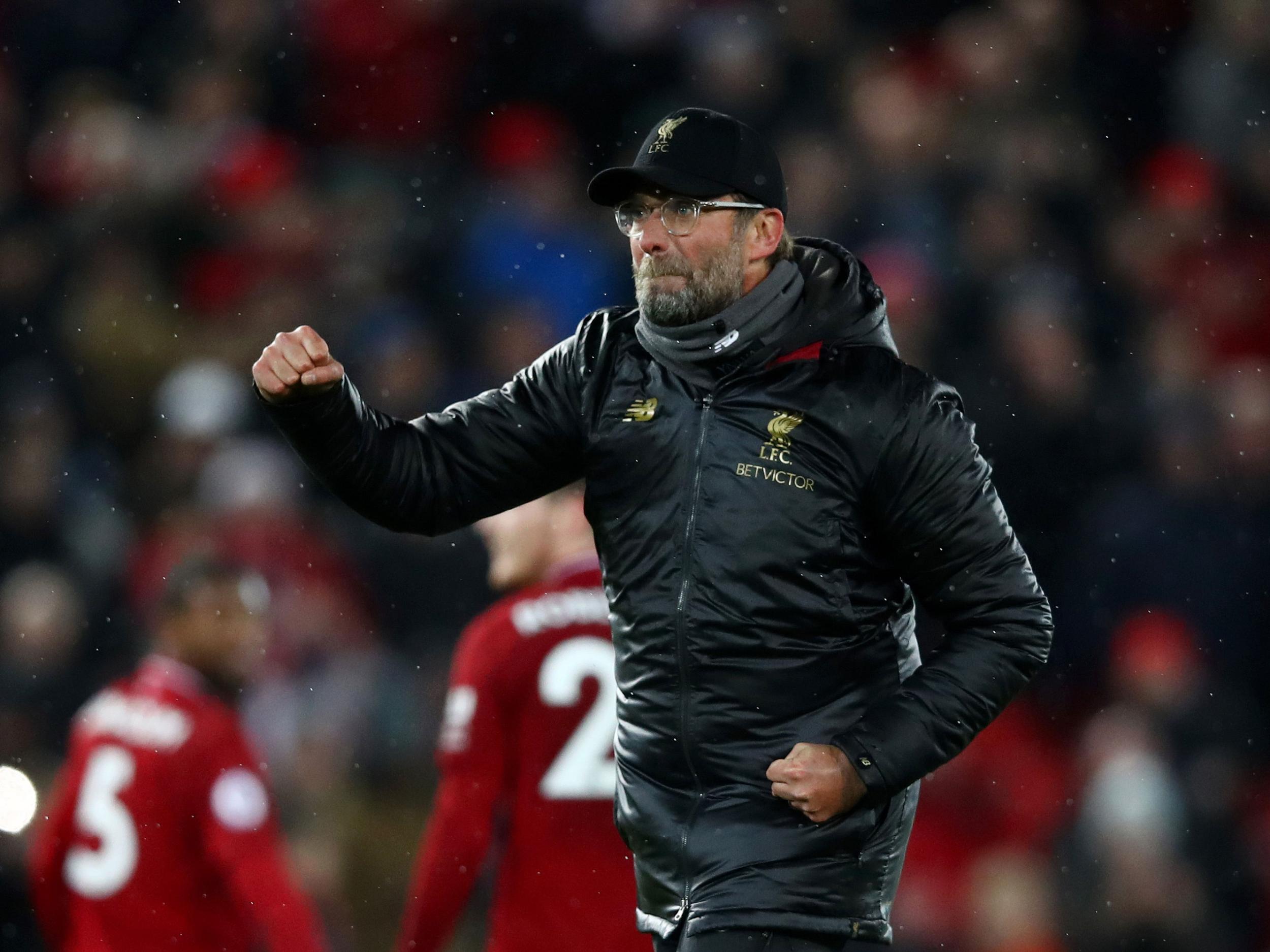 Jurgen Klopp’s side head into the festive period top of the league