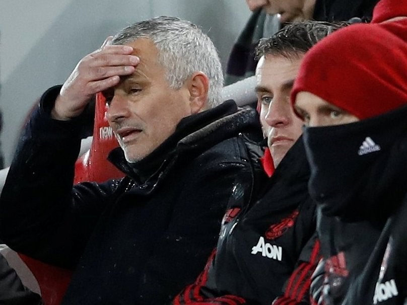 Jose Mourinho looked out of ideas as United suffered their fifth defeat of the season