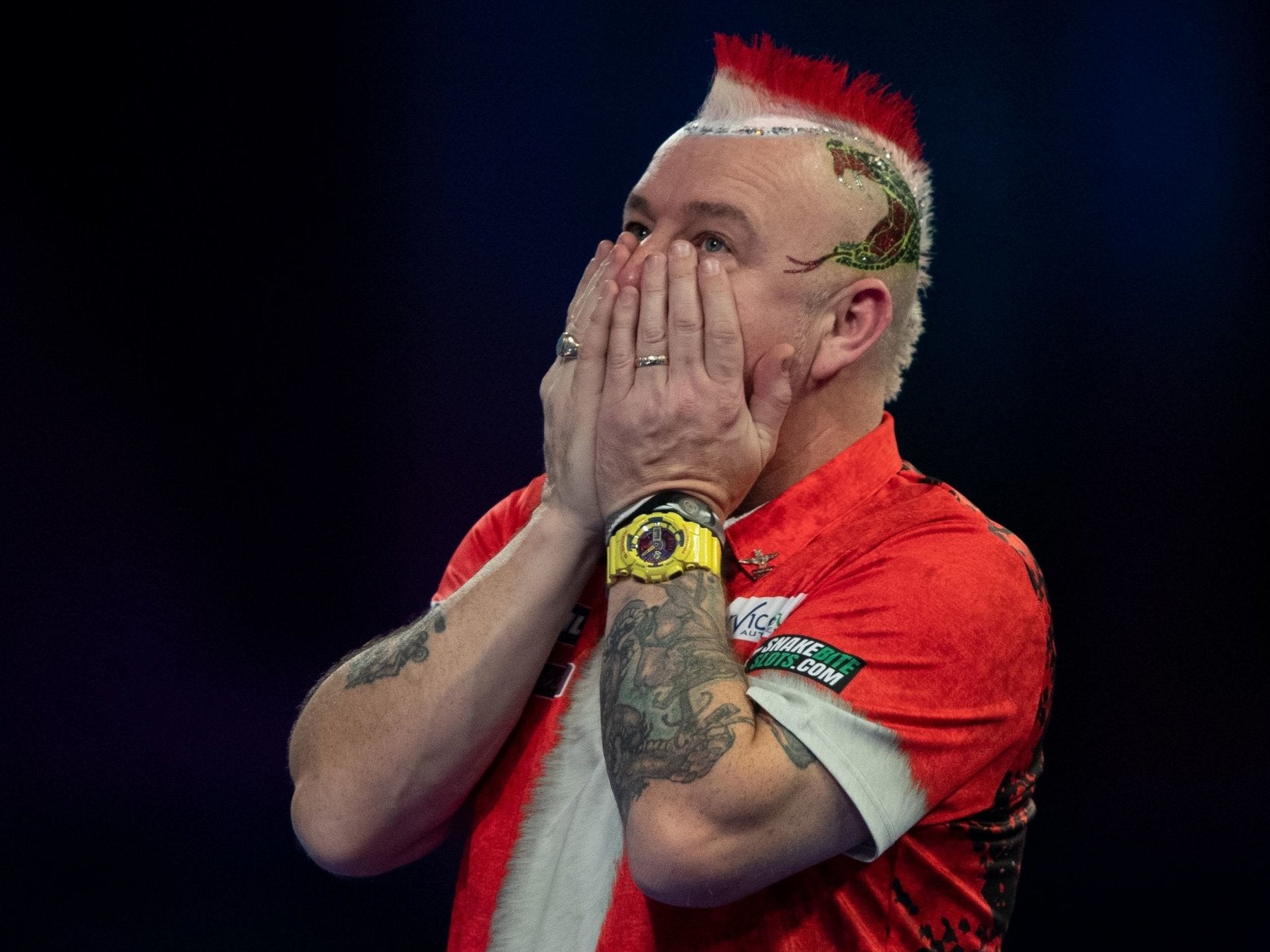 Peter Wright was knocked out of the second round of the World Darts Championship