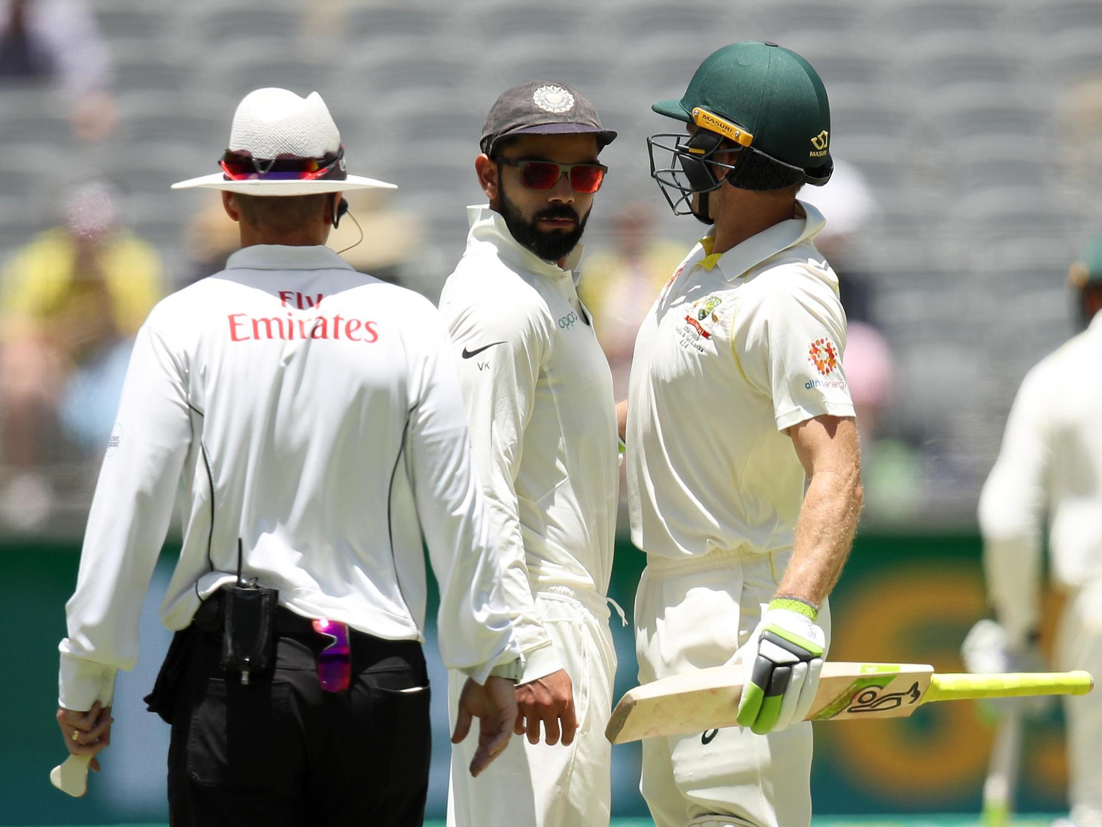 The two captains clashed on the fourth day of the second Test