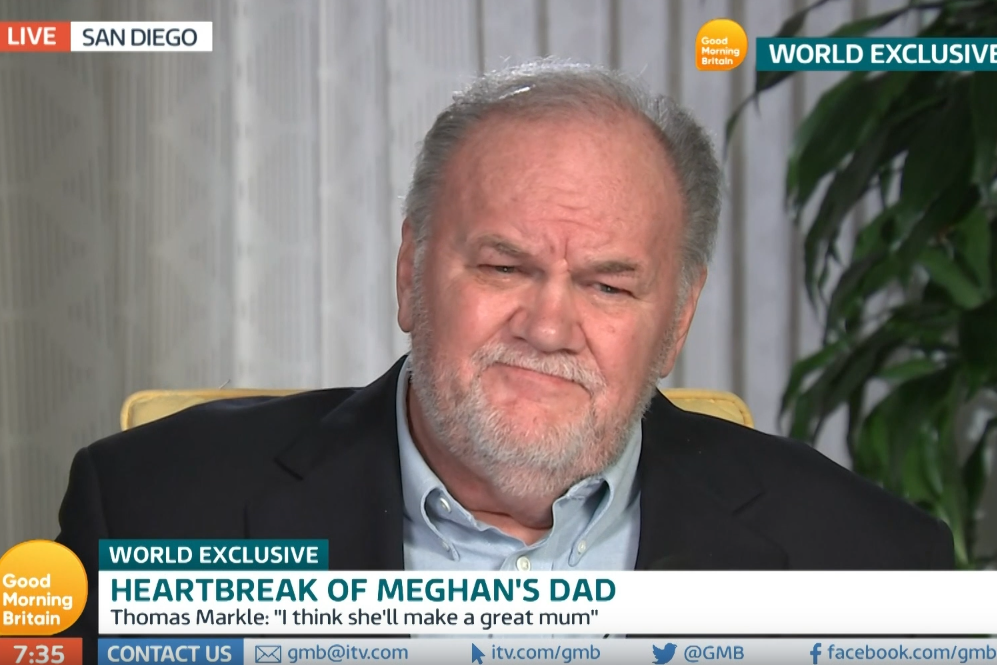 Thomas Markle reaches out to his daughter in latest interview (Good Morning Britain)