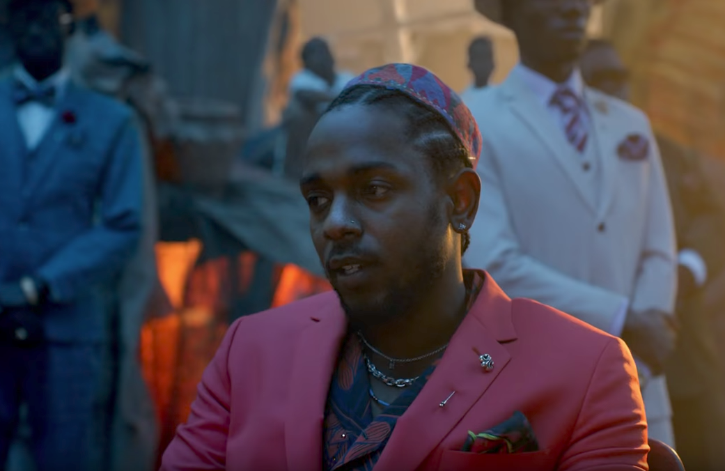 Kendrick Lamar in the video for 'All the Stars'