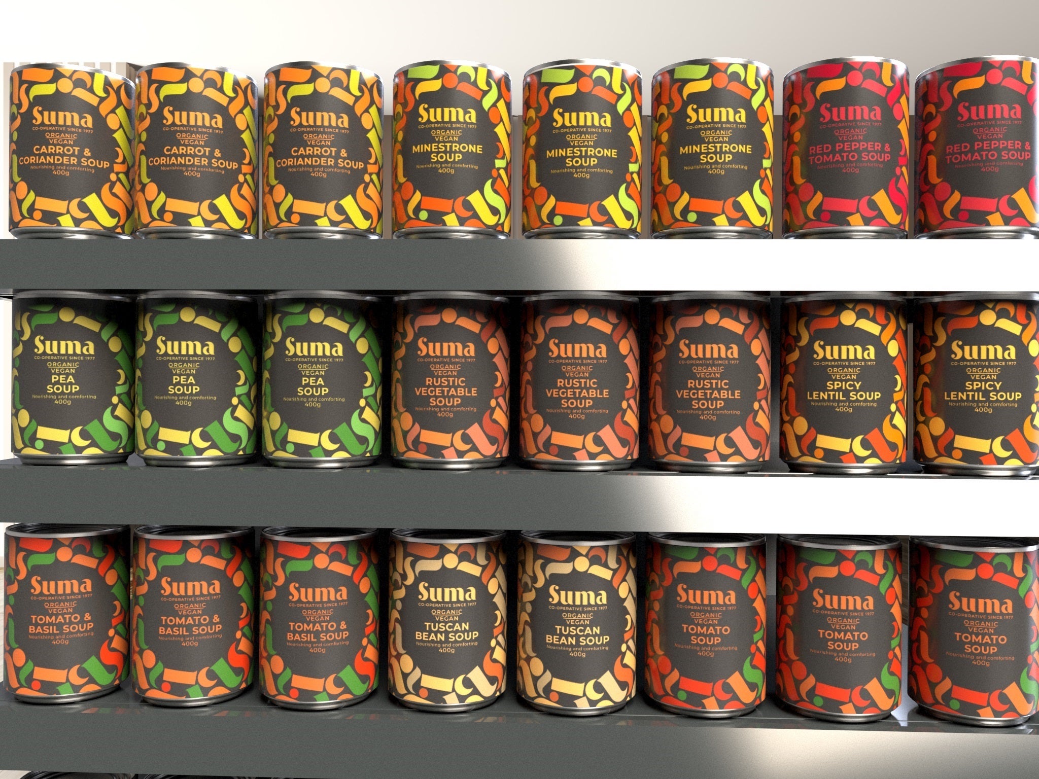 The colourful logo will be seen on tins and tubes in whole food stockists from January