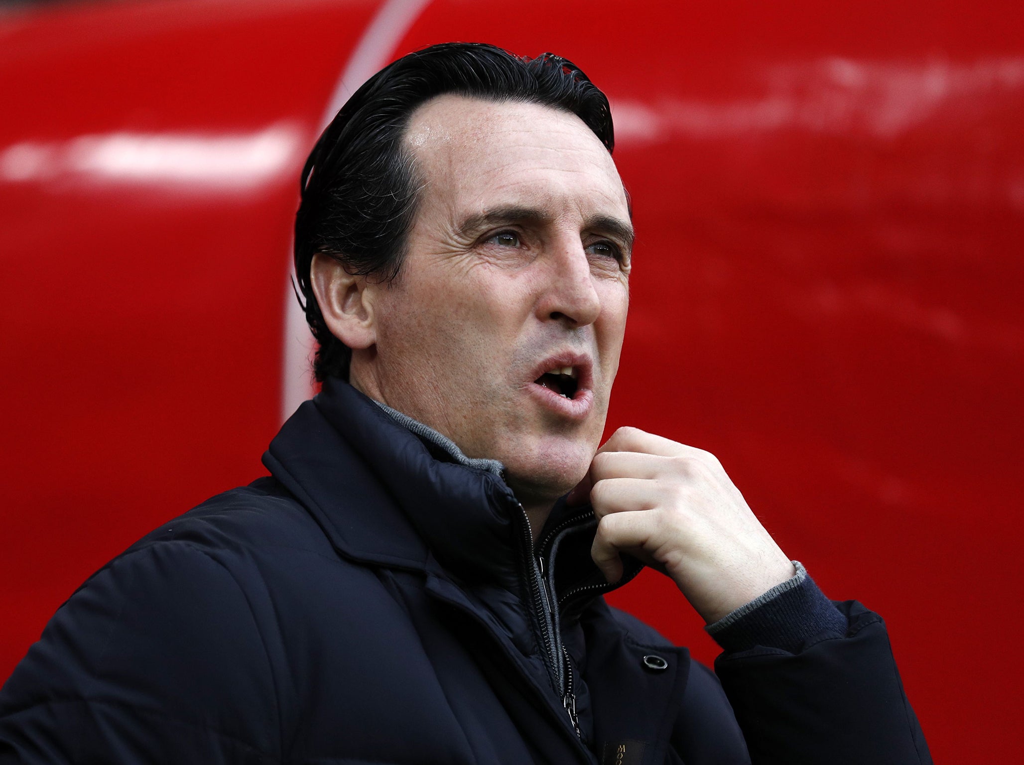 Unai Emery was speaking ahead of the north London derby