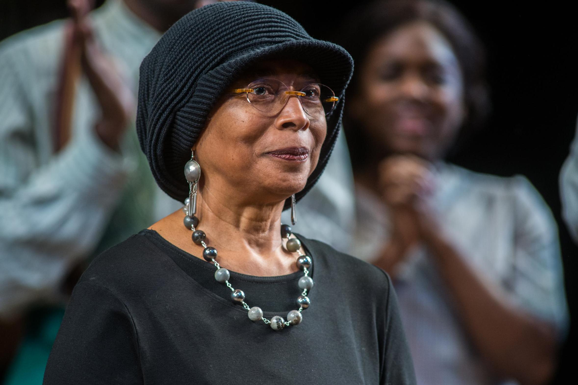 Alice Walker attends the opening night of The Colour Purple on Broadway at The Bernard B. Jacobs Theatre on 10 December, 2015 in New York City.