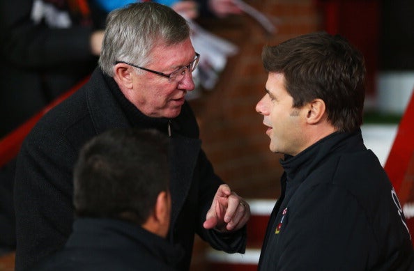 Pochettino met with Sir Alex Ferguson the day before signing a new contact with Spurs