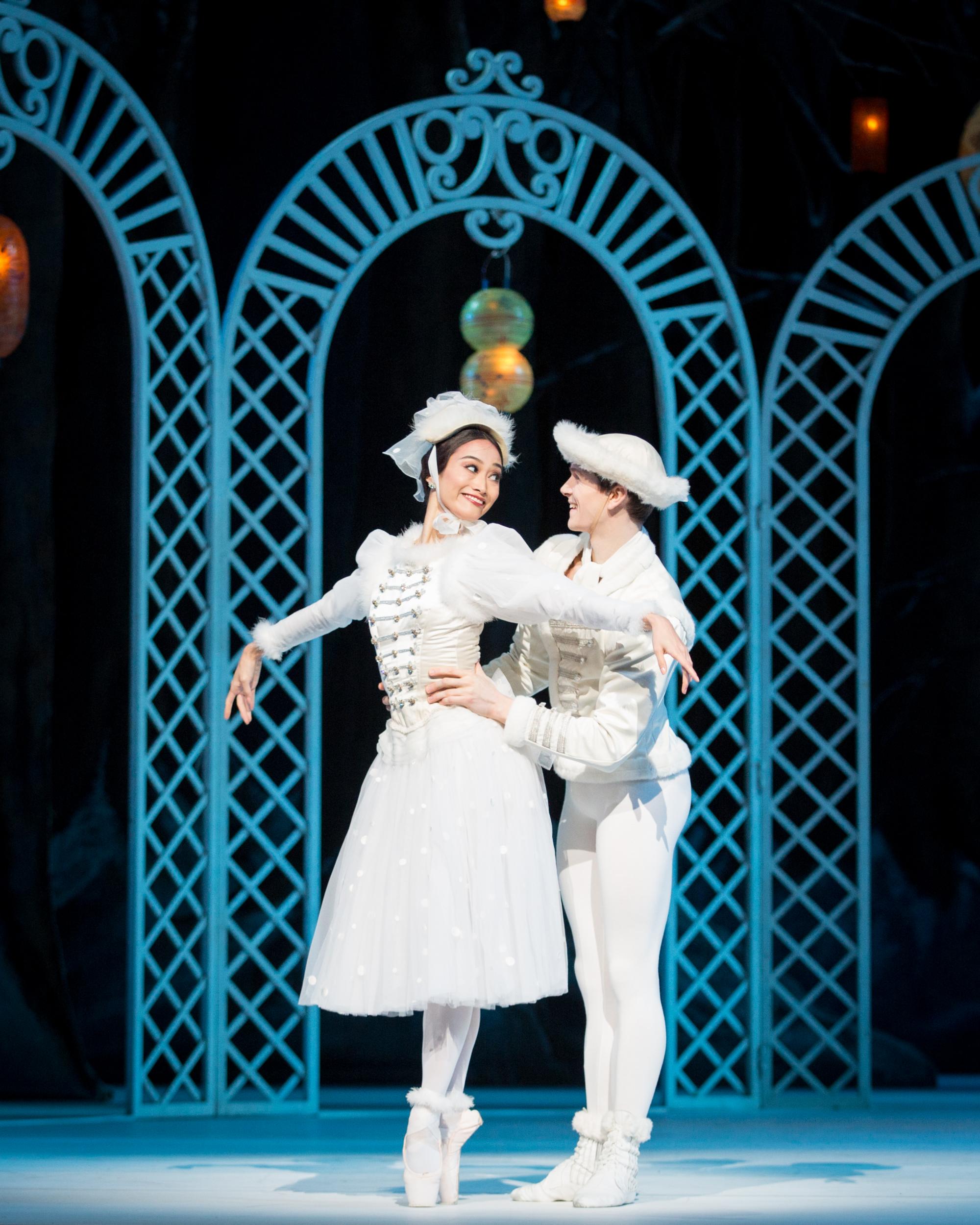 Fumi Kaneko and William Bracewell in ‘Les Patineurs’, Royal Opera House