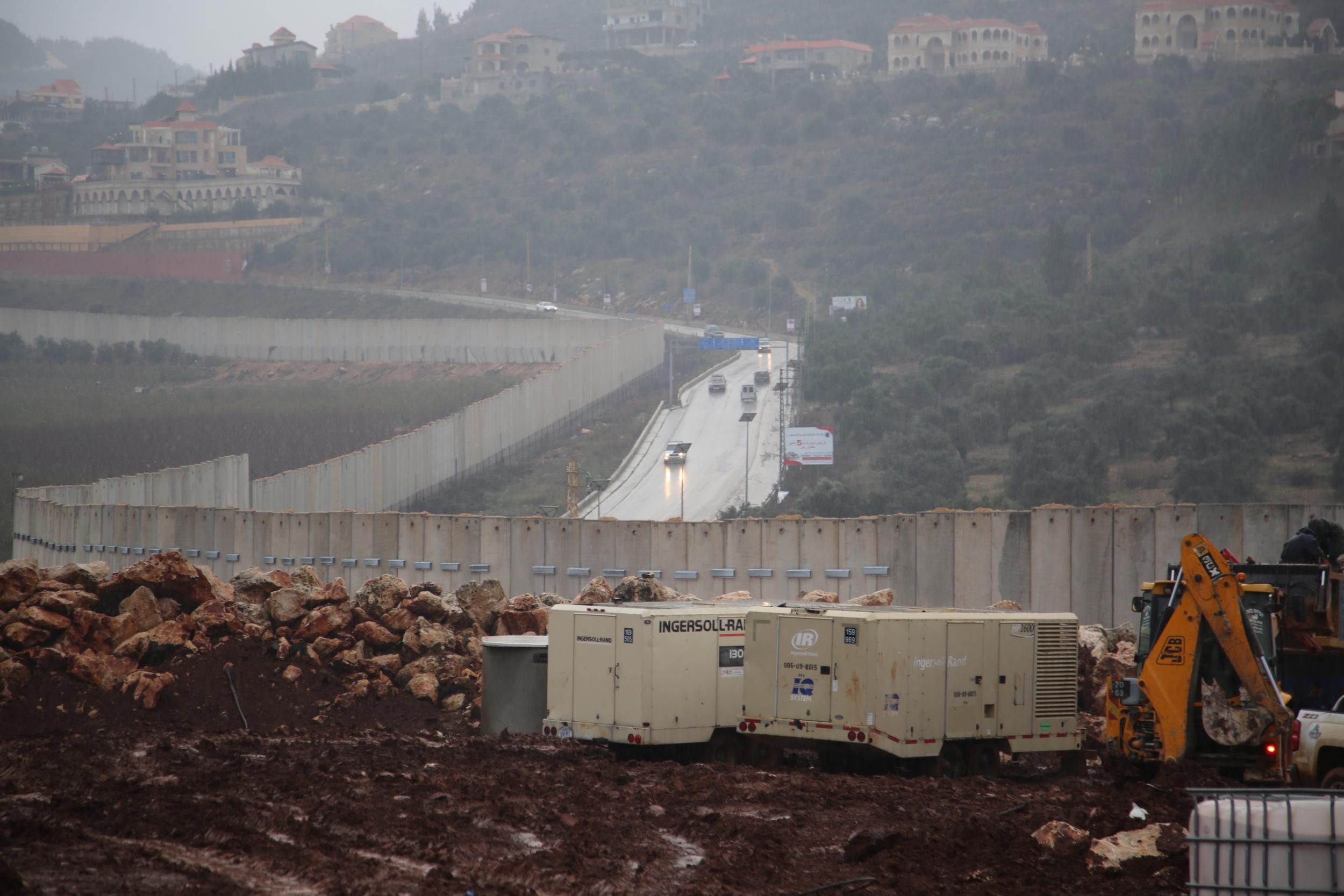 Metula on the border between Israel and Lebanon where Israeli forces are working to unearth more passageways