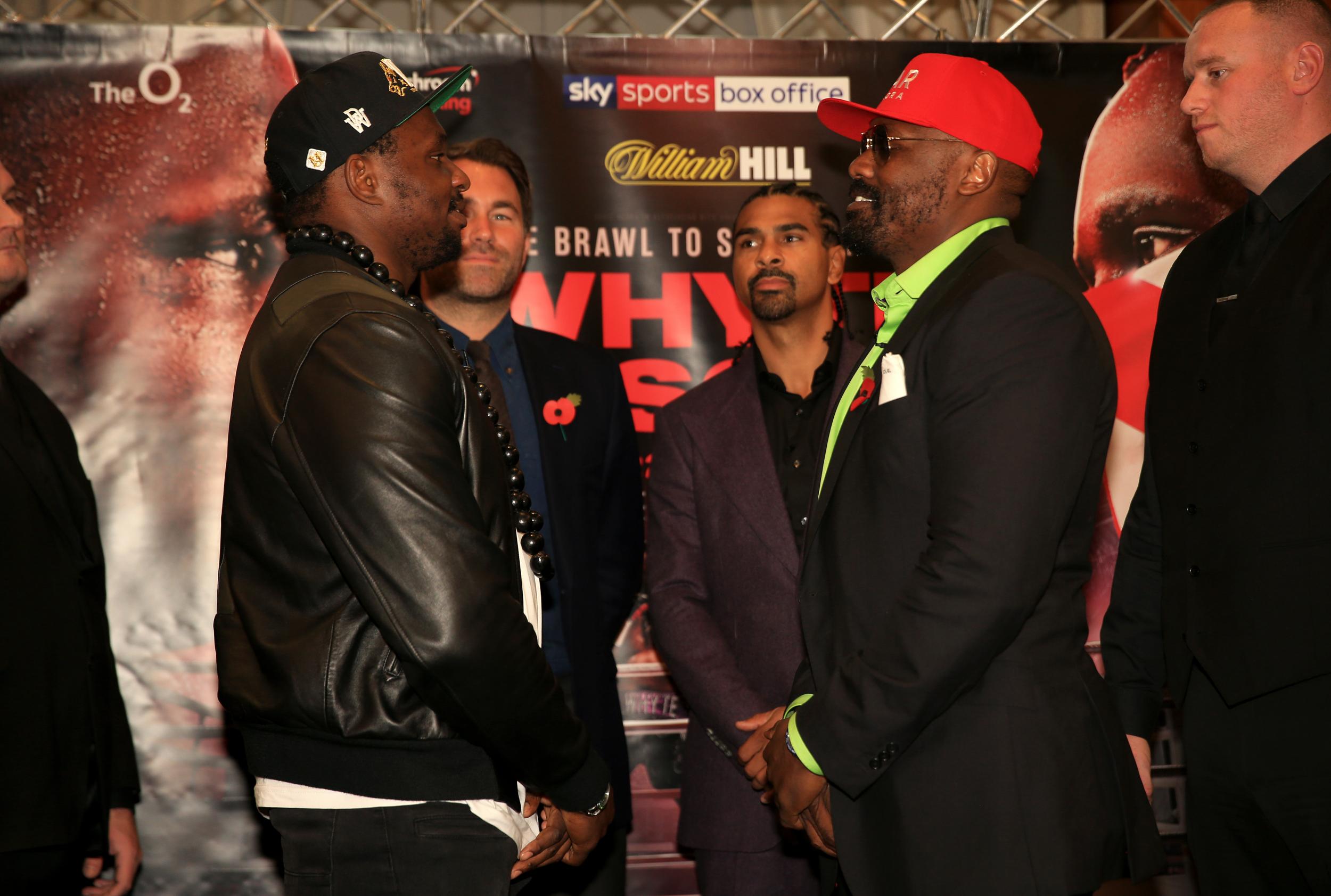 Whyte and Chisora are out to settle scores from their first bout in 2016