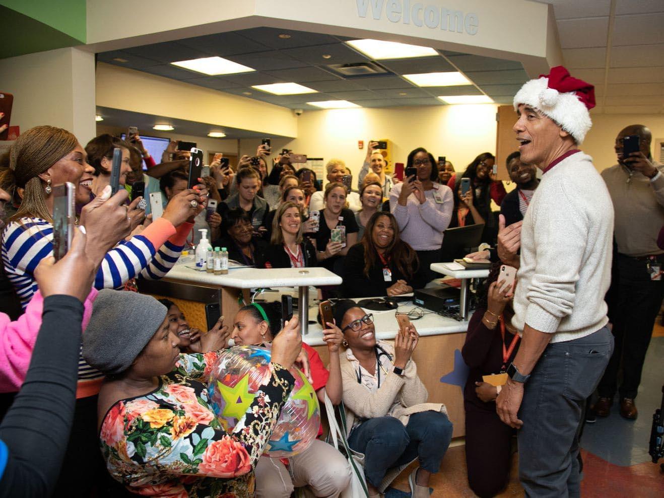 Barack Obama visited the Children’s National Hospital in Washington (Personal Office of president Barack Obama)