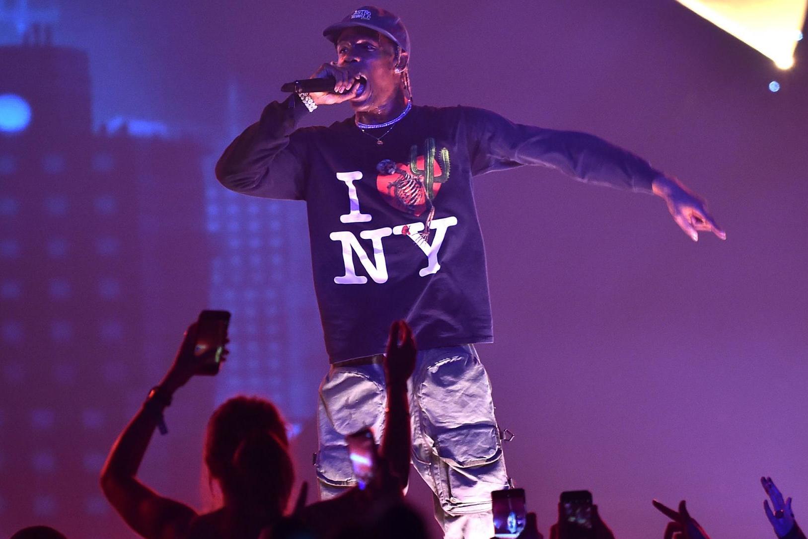 Travis Scott performs at Madison Square Garden on 27 November, 2018 in New York City.