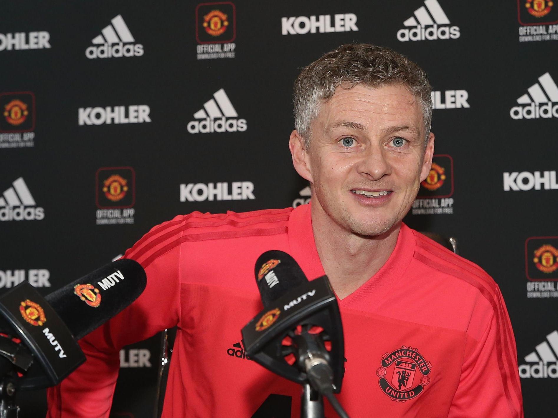 Solskjaer met the press for the first time on Friday