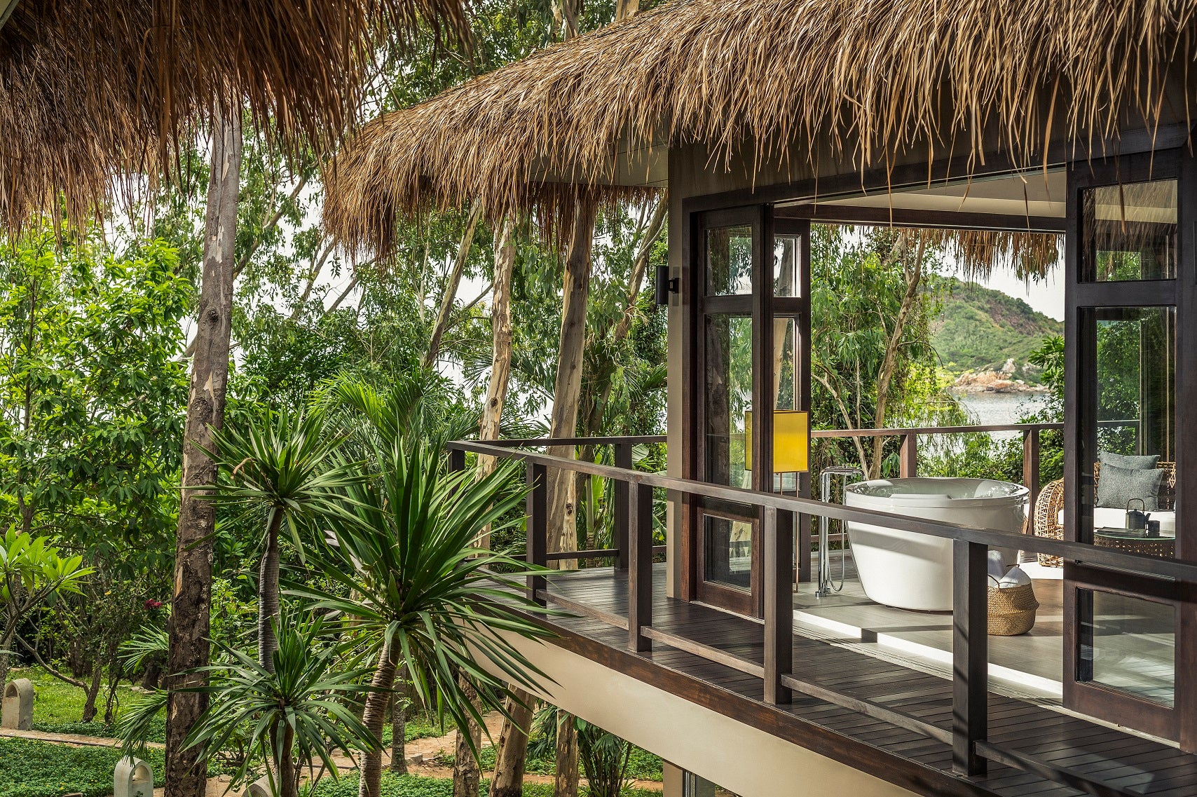 The view from a spa treatment room at Anantara’s Quy Nhon Villas