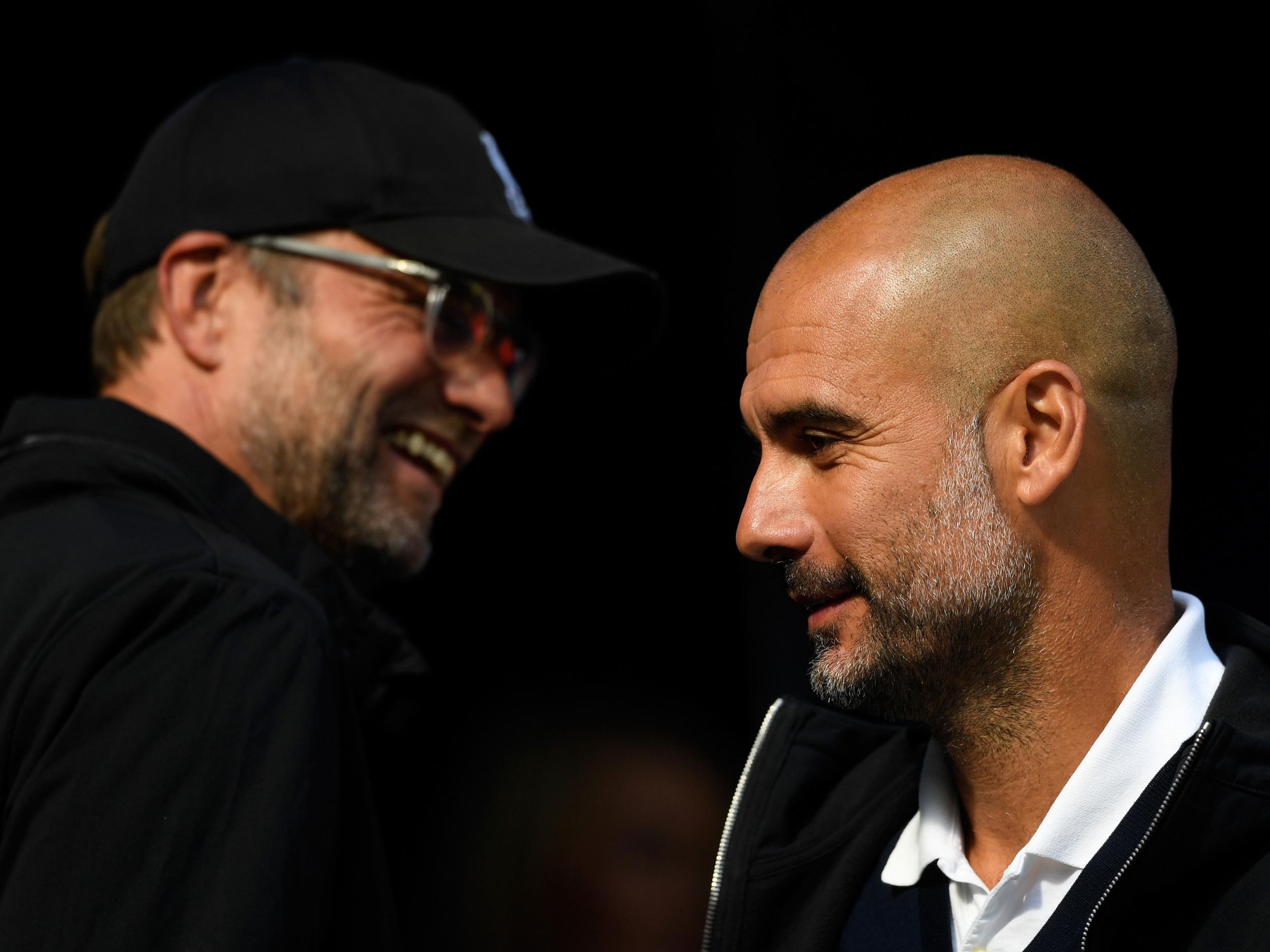 Jürgen Klopp and Pep Guardiola look set to do battle in a title race