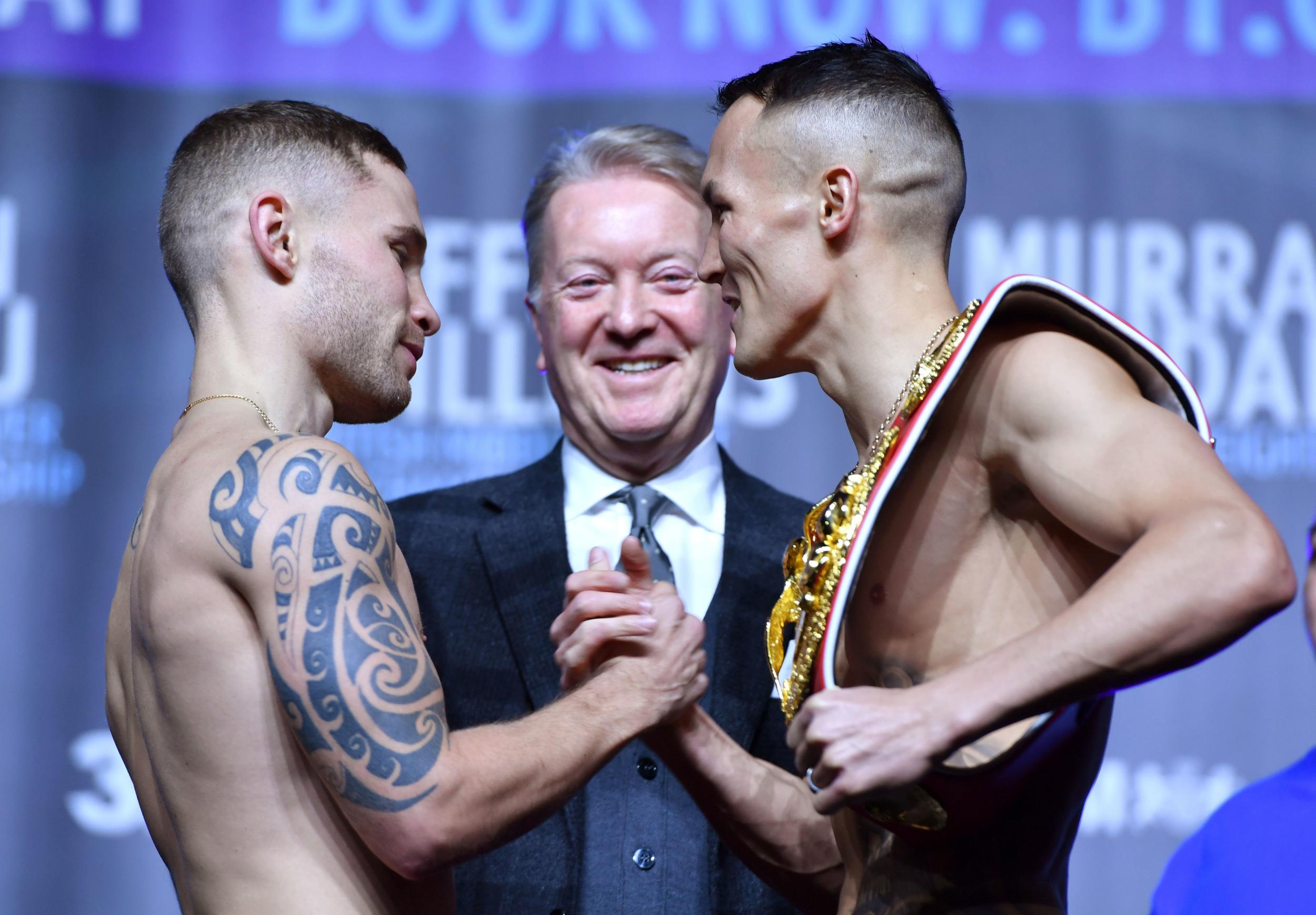 Carl Frampton starts as favourite against Josh Warrington in their world title bout