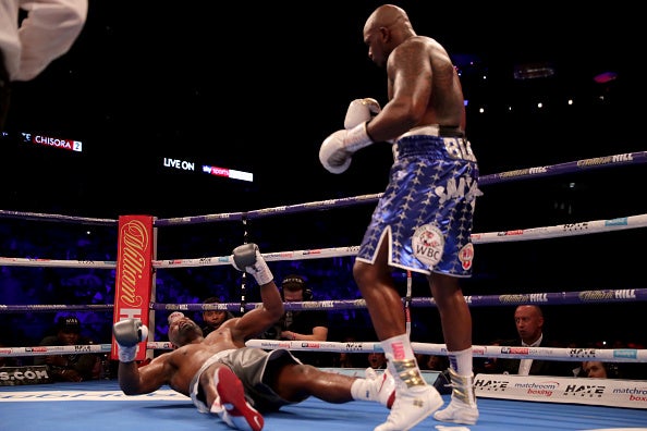 Whyte blindsided Chisora with a left-hook