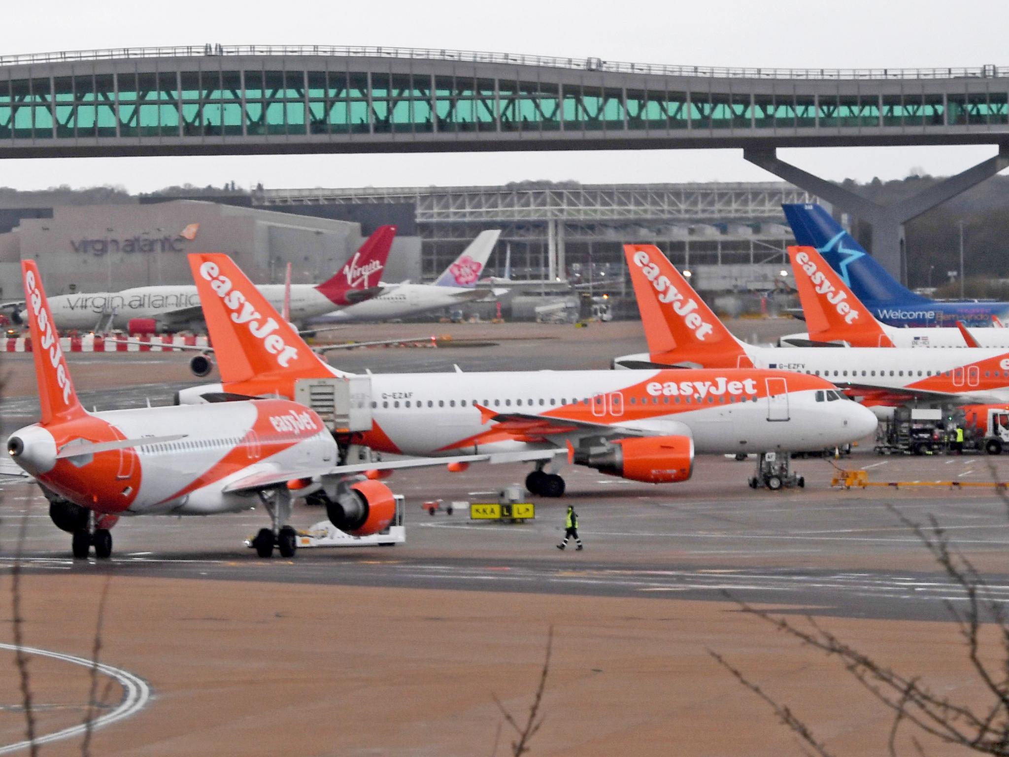 EasyJet flights grounded at Gatwick on Thursday