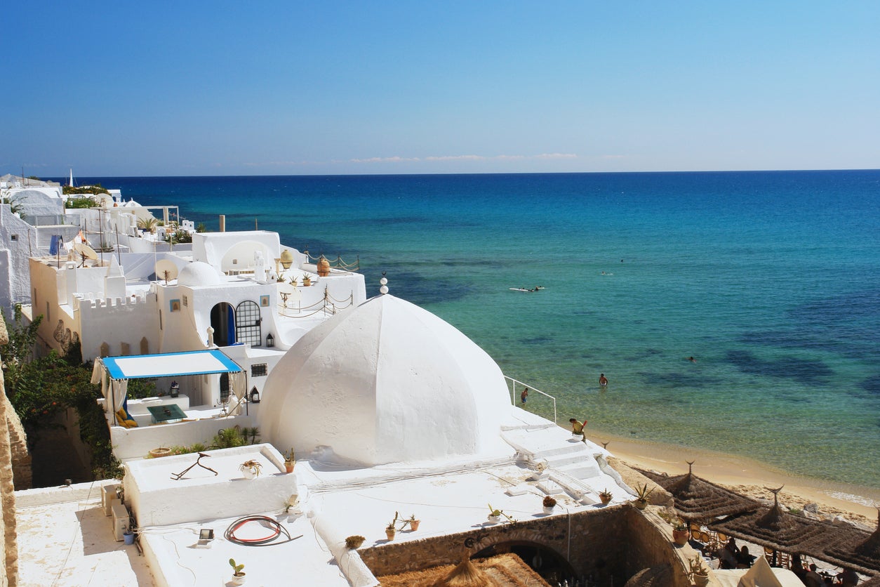 View of the medina in Hammamet, Tunisia