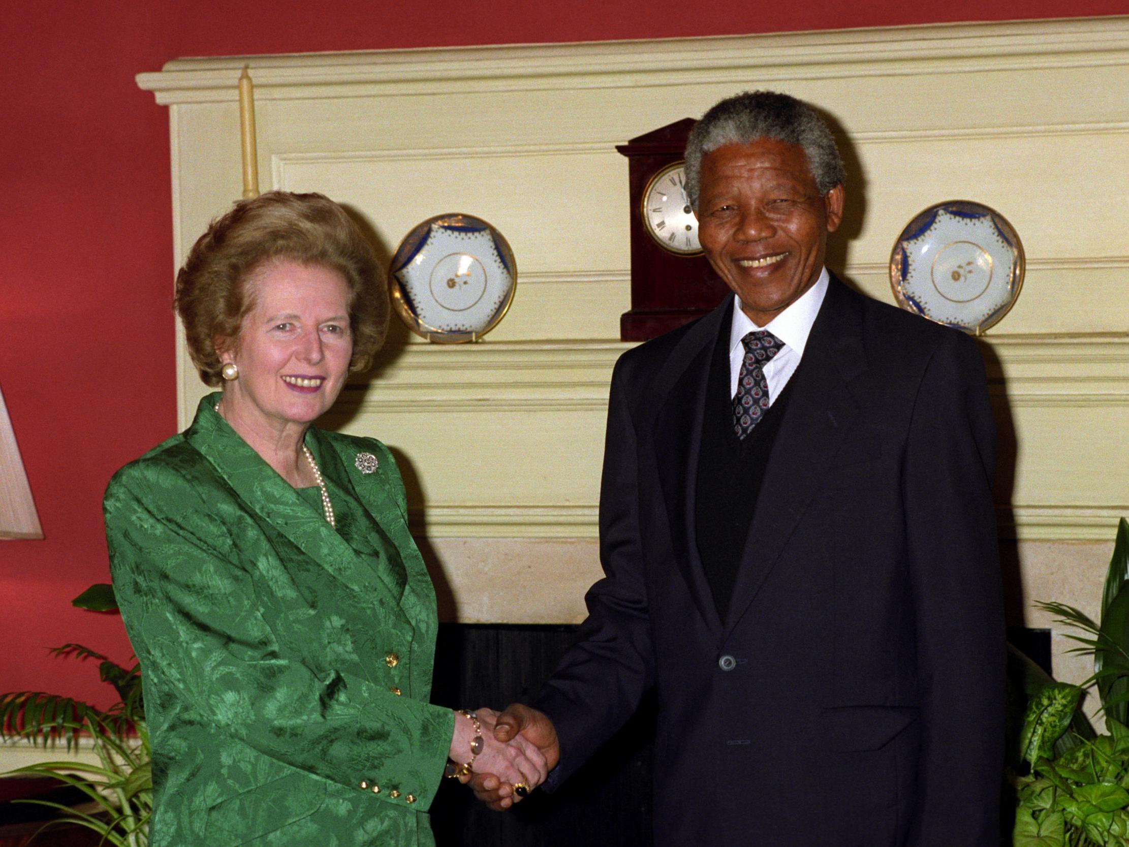 Thatcher supported the racist apartheid regime and thought Mandela had a ‘rather a closed mind’