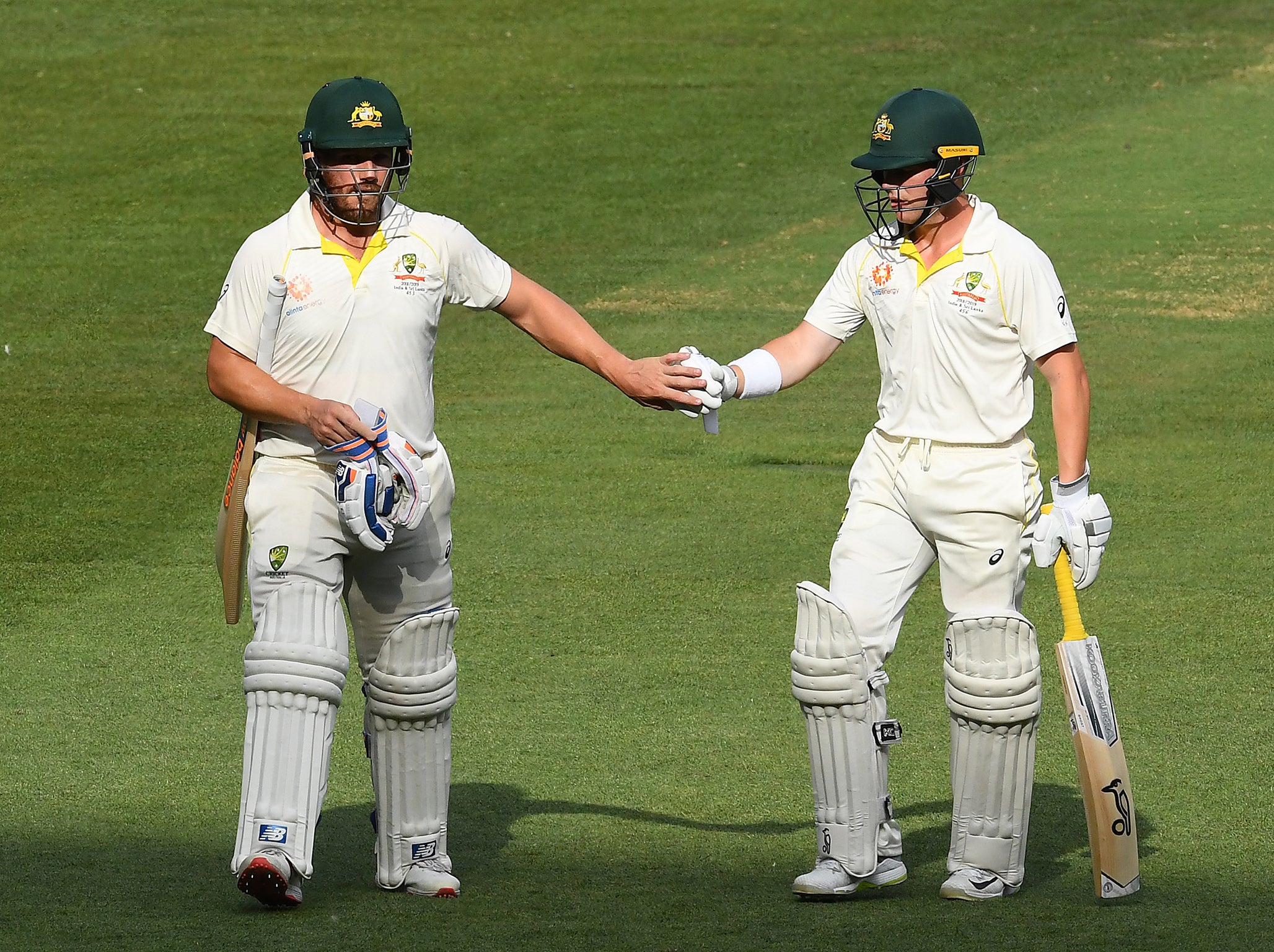 It was a nervy close for Australia's openers