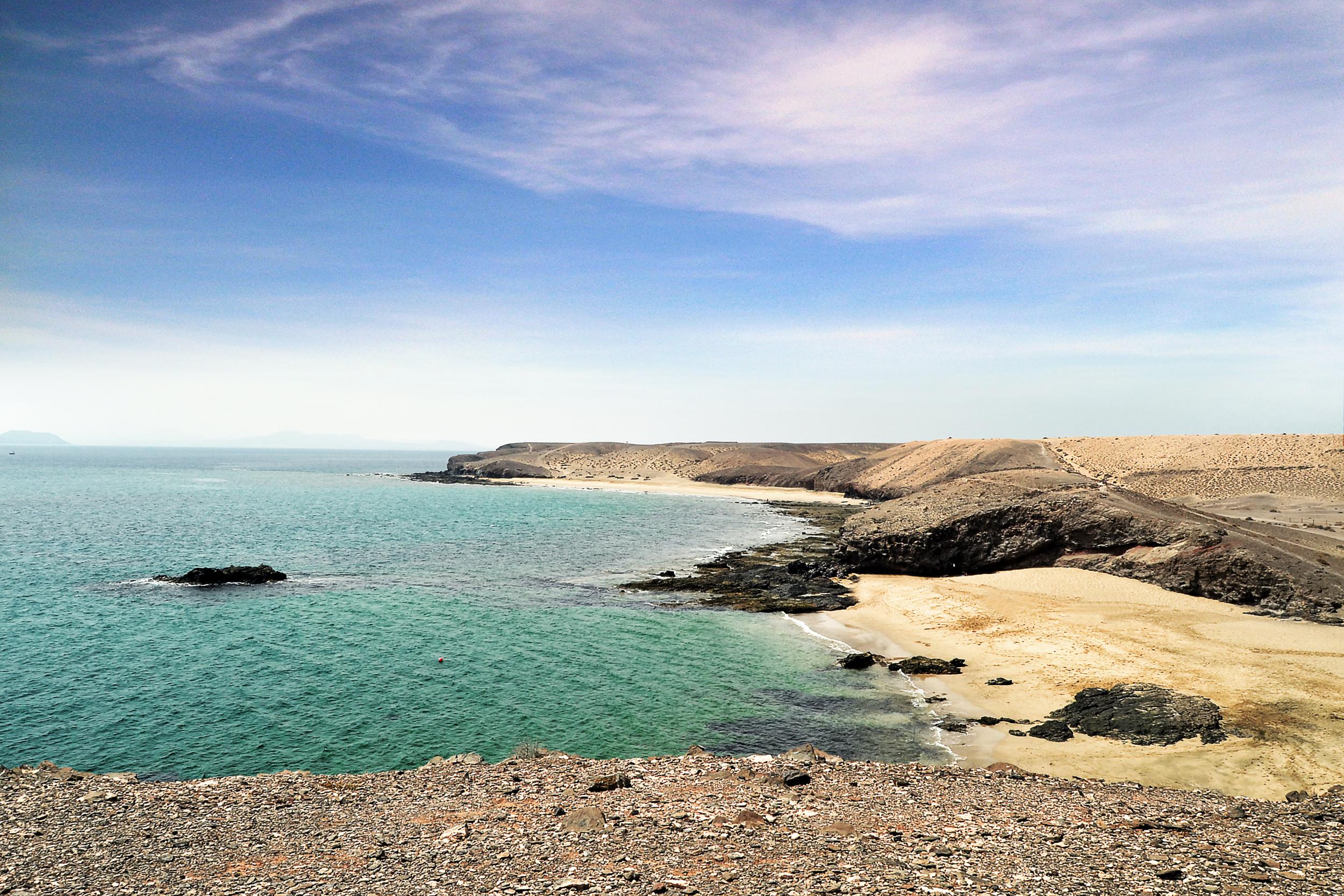 Temperatures rarely dip below the mid teens in Lanzarote