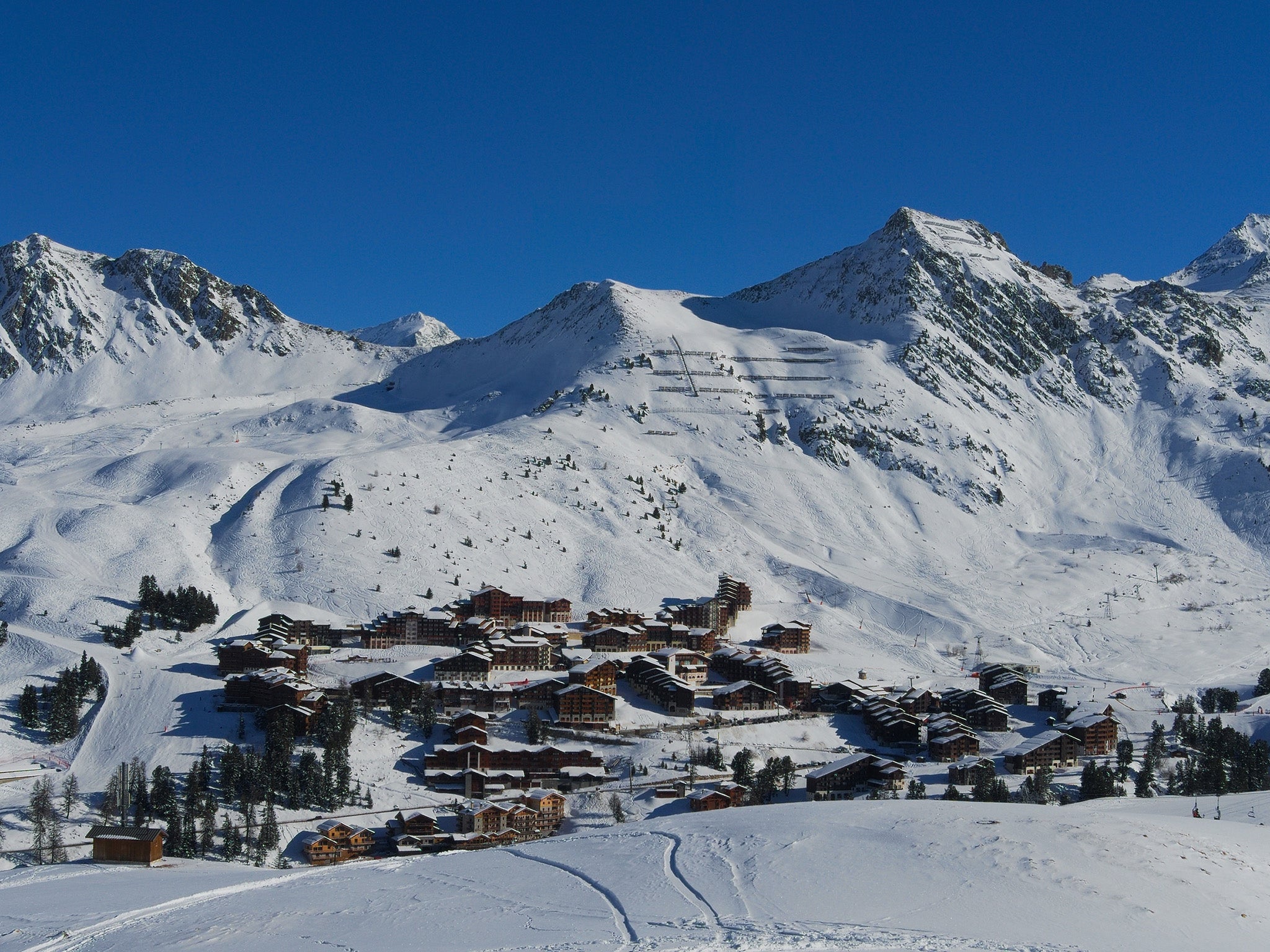 La Plagne is accessible by train