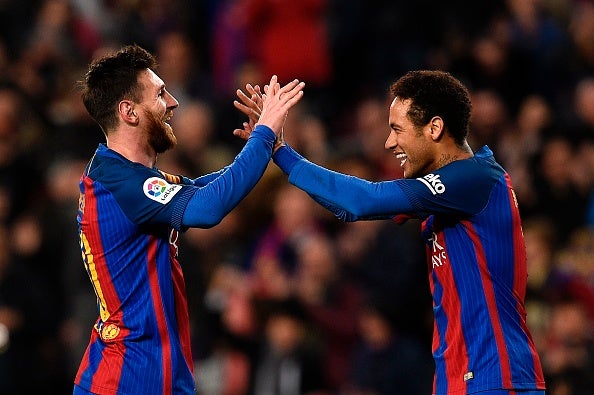 Messi has urged Neymar to return to the Nou Camp on a number of occasions