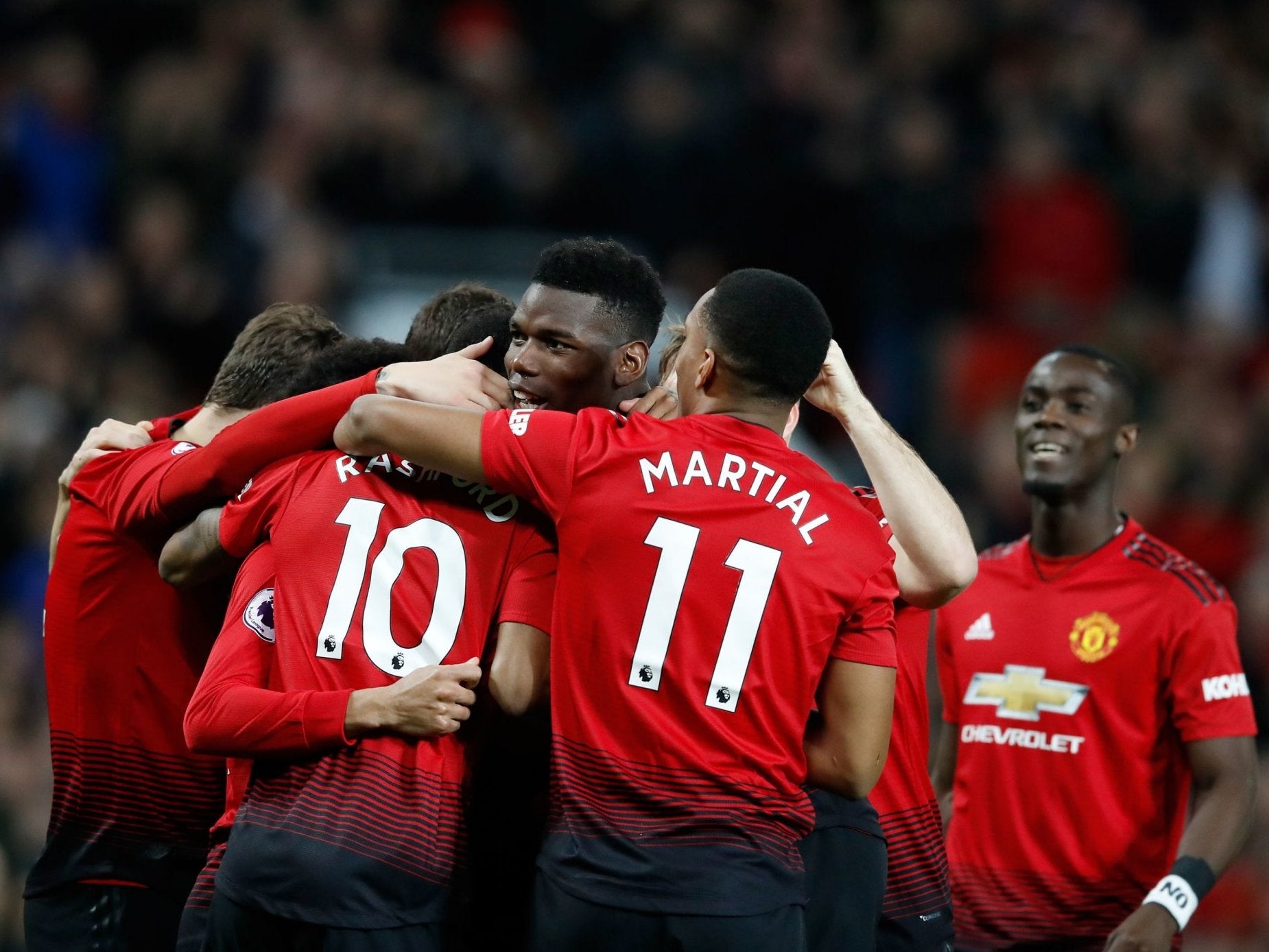 Manchester United's Paul Pogba celebrates scoring