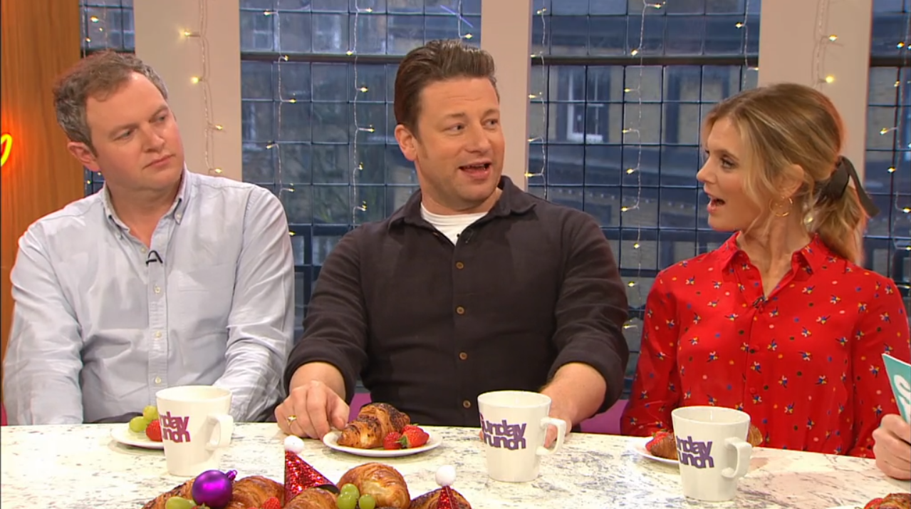 Miles Jupp, Jamie Oliver and Emilia Fox on ‘Sunday Brunch’