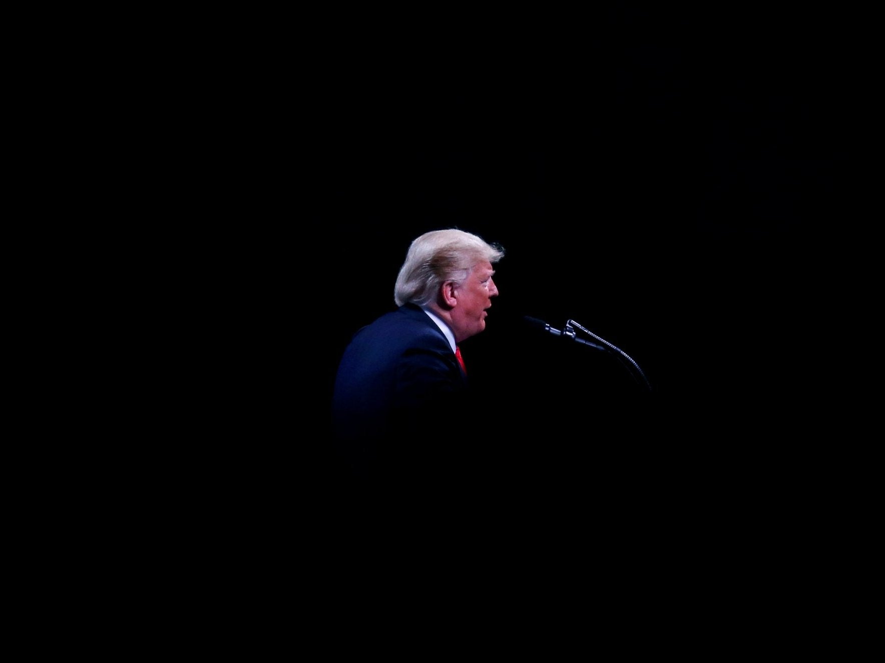 Trump speaks at the International Association of Chiefs of Police Annual Convention in Orlando in October