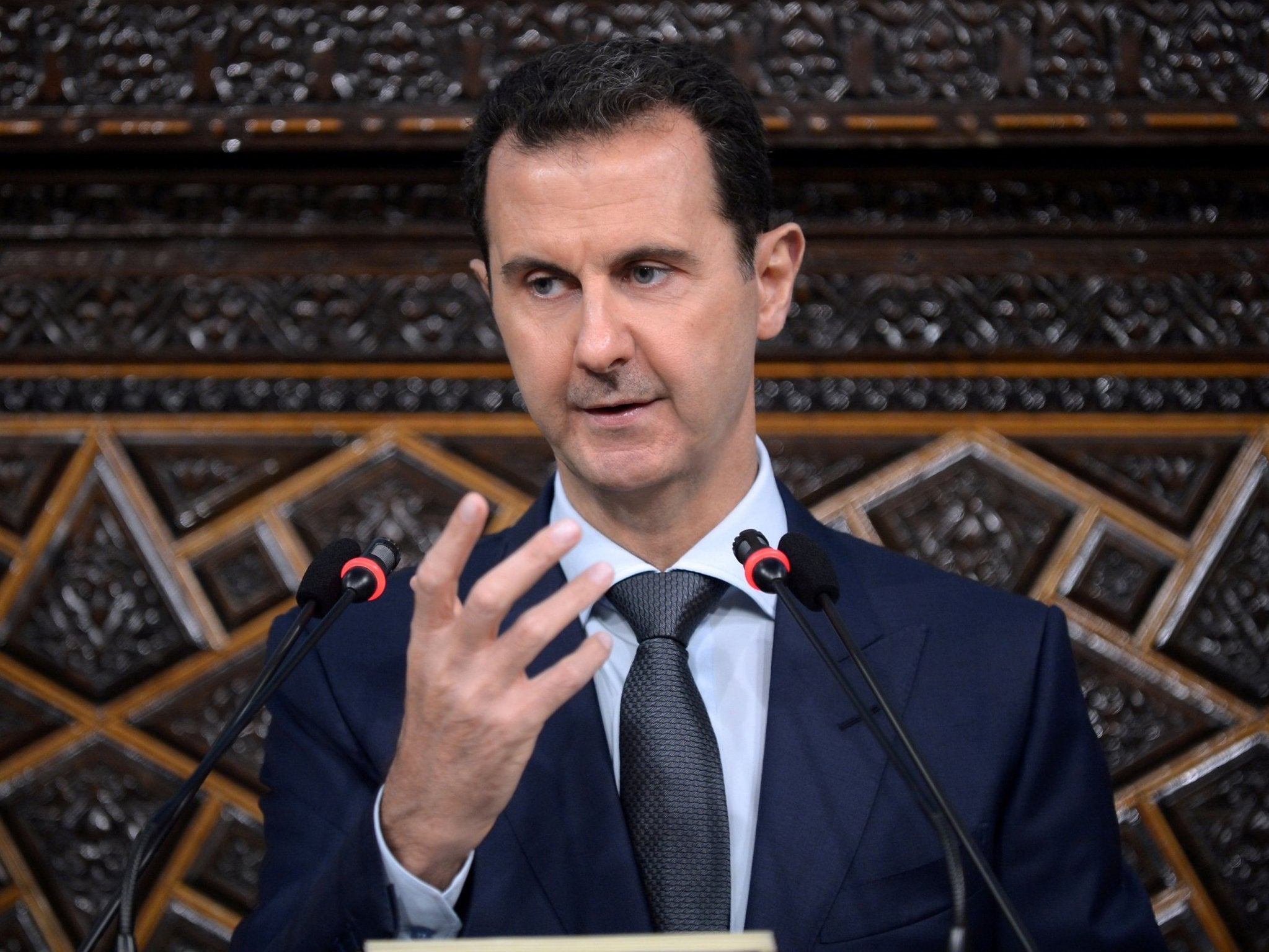Mr Hunt said many Syrians would be ‘bitterly disappointed’ that Mr Assad had been able to consolidate his position