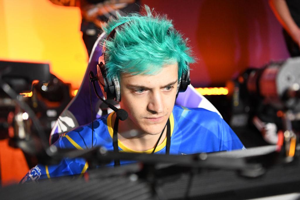 Tyler ‘Ninja’ Blevins plays at TwitchCon 2018. He recently left the platform for competitor Mixer, run by Microsoft (Getty)