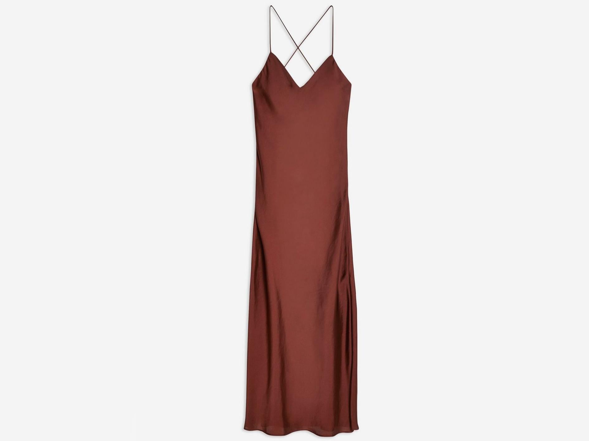 Plain Satin Slip Dress, £35, Topshop